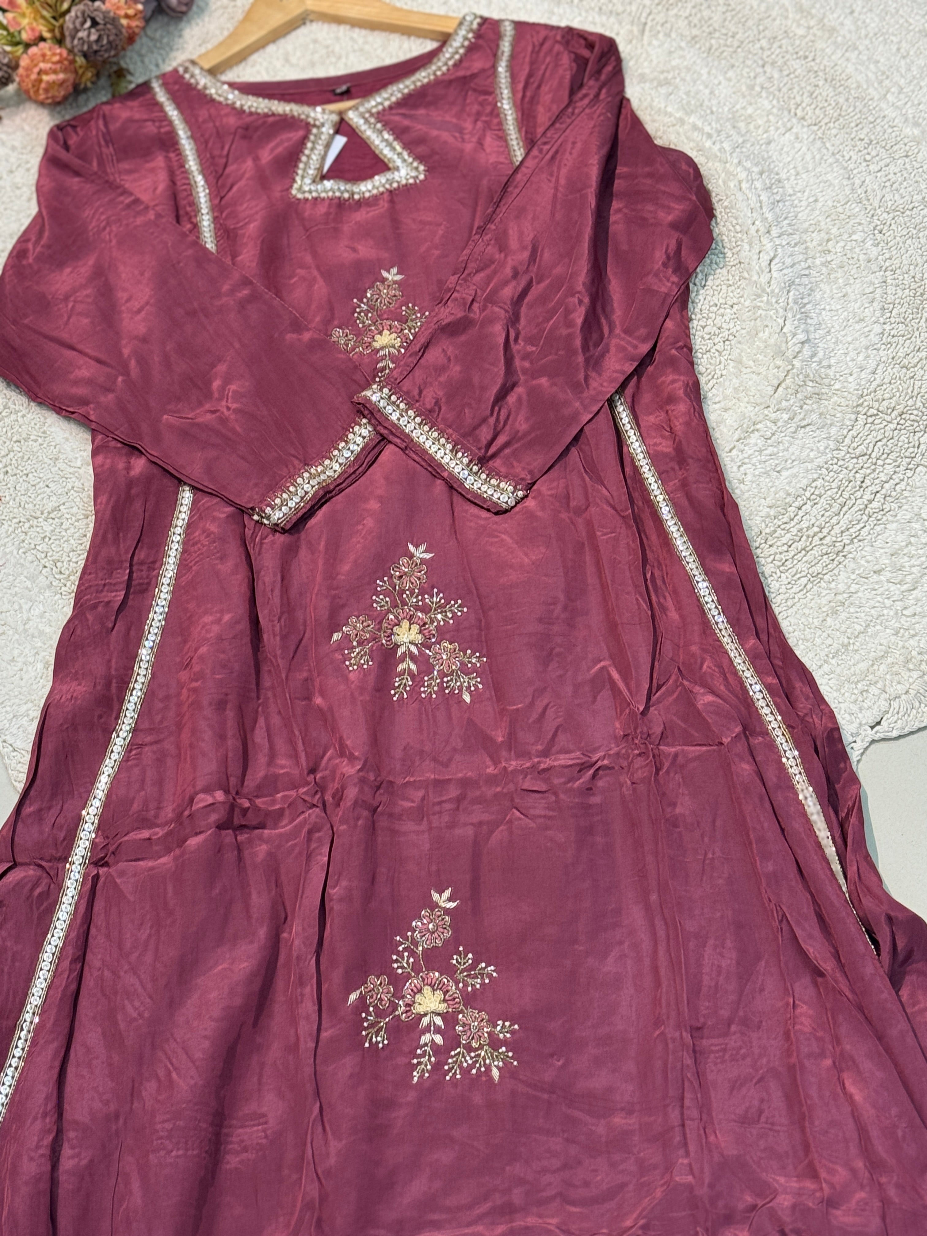 MZ268-Designer crepe suit
