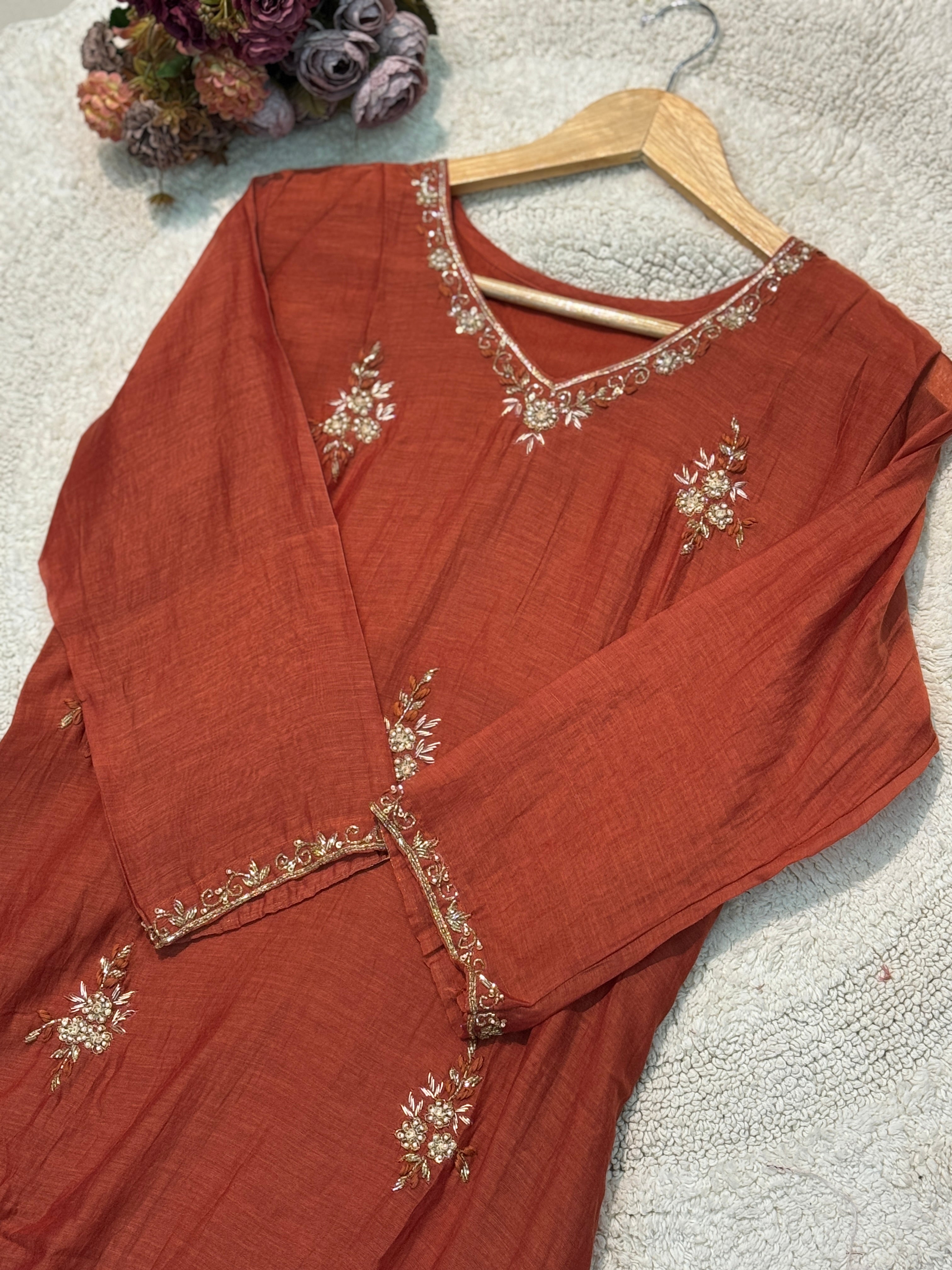MZ2493-Designer mulchanderi suit