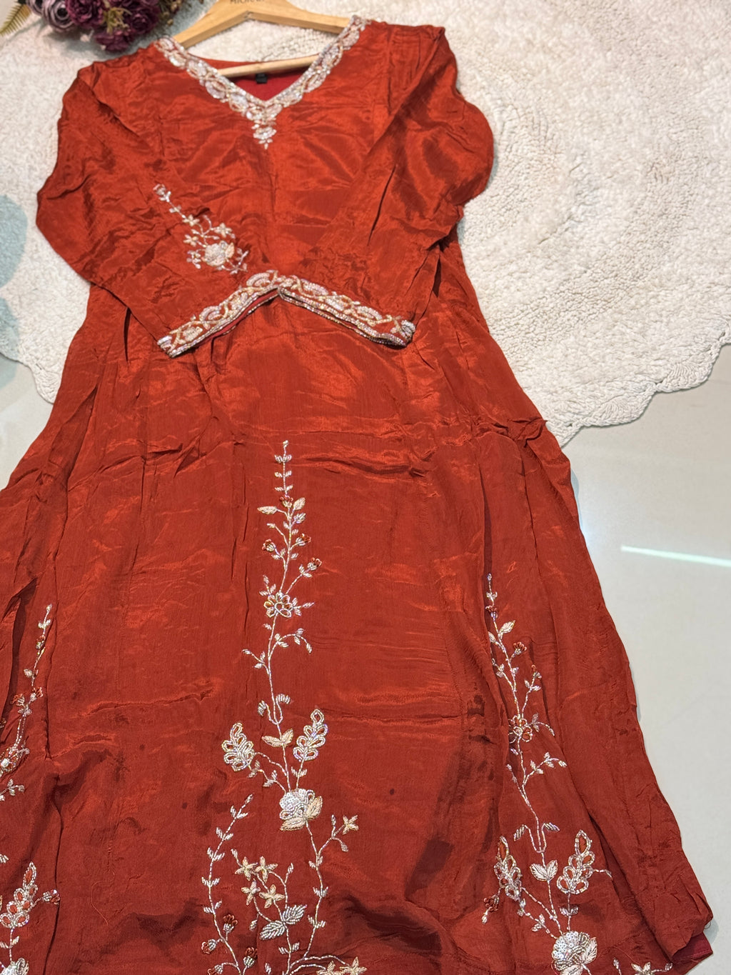 MZ2511-Designer chinnon suit