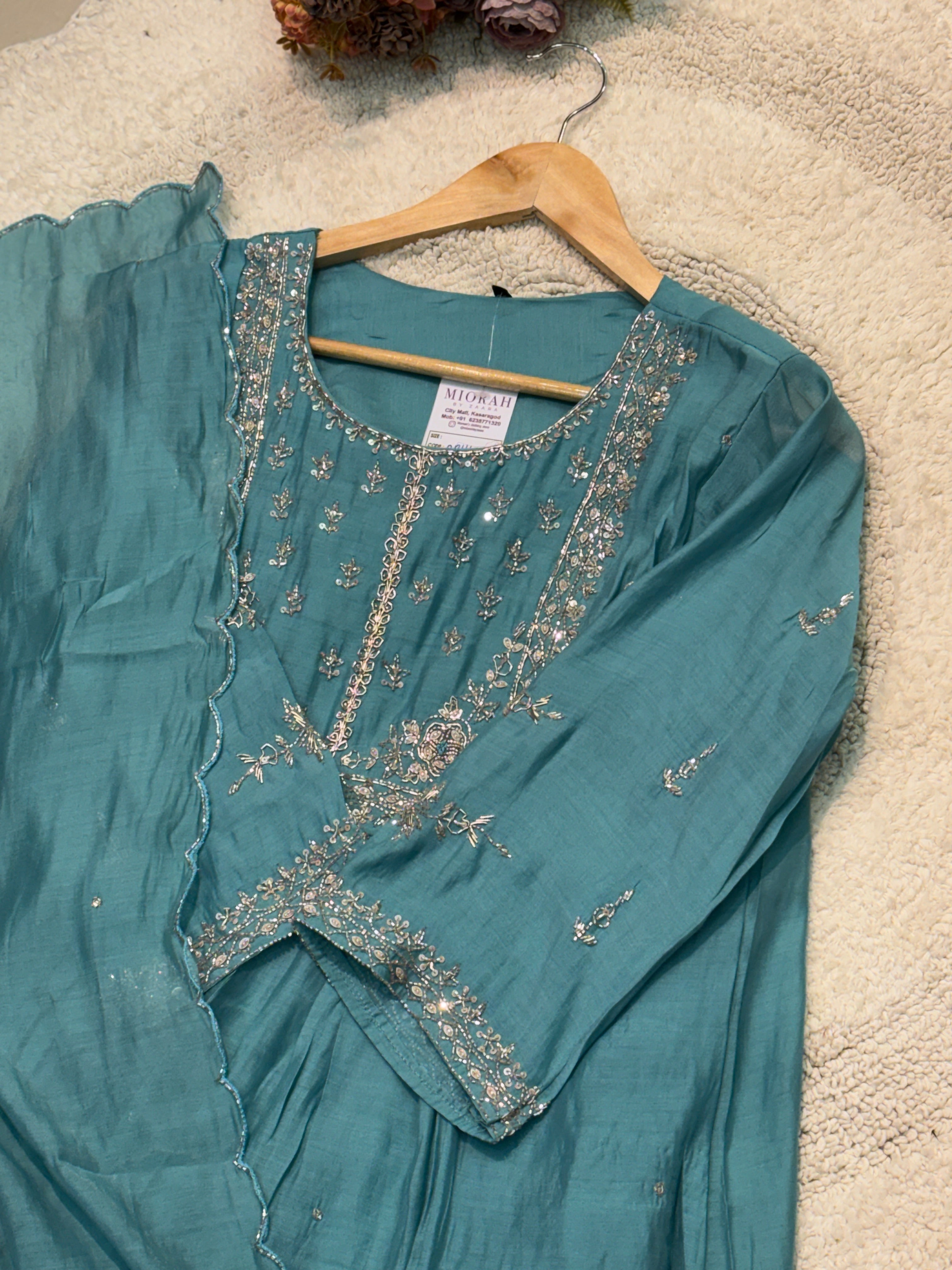 MZ287-Designer Mulchanderi suit