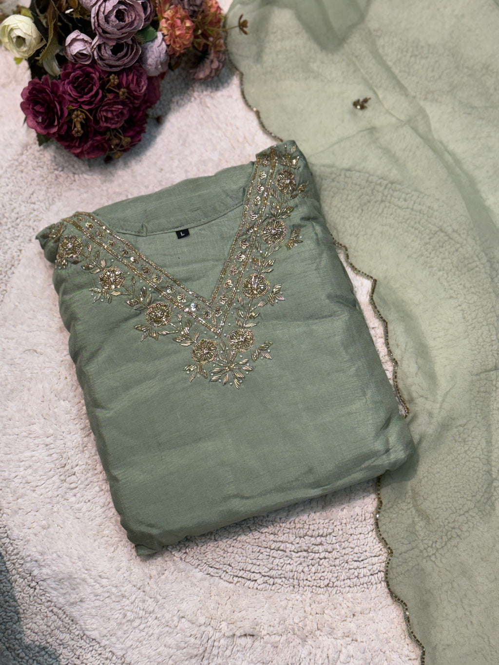 MZ271-Designer dols silk suit
