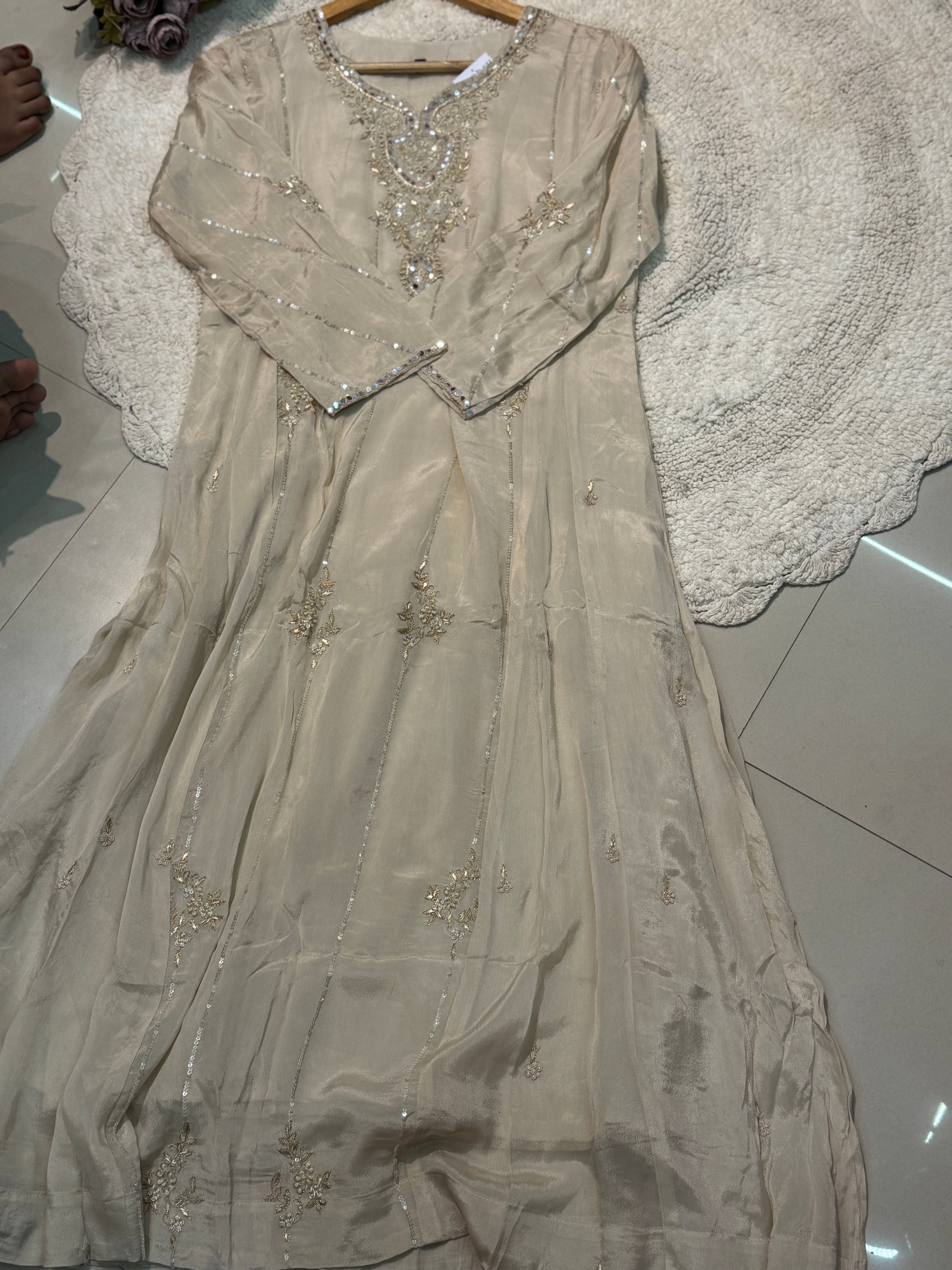 MZ2497-Designer chinnon suit