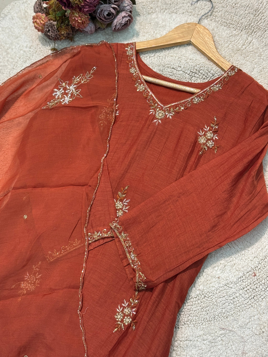 MZ2493-Designer mulchanderi suit