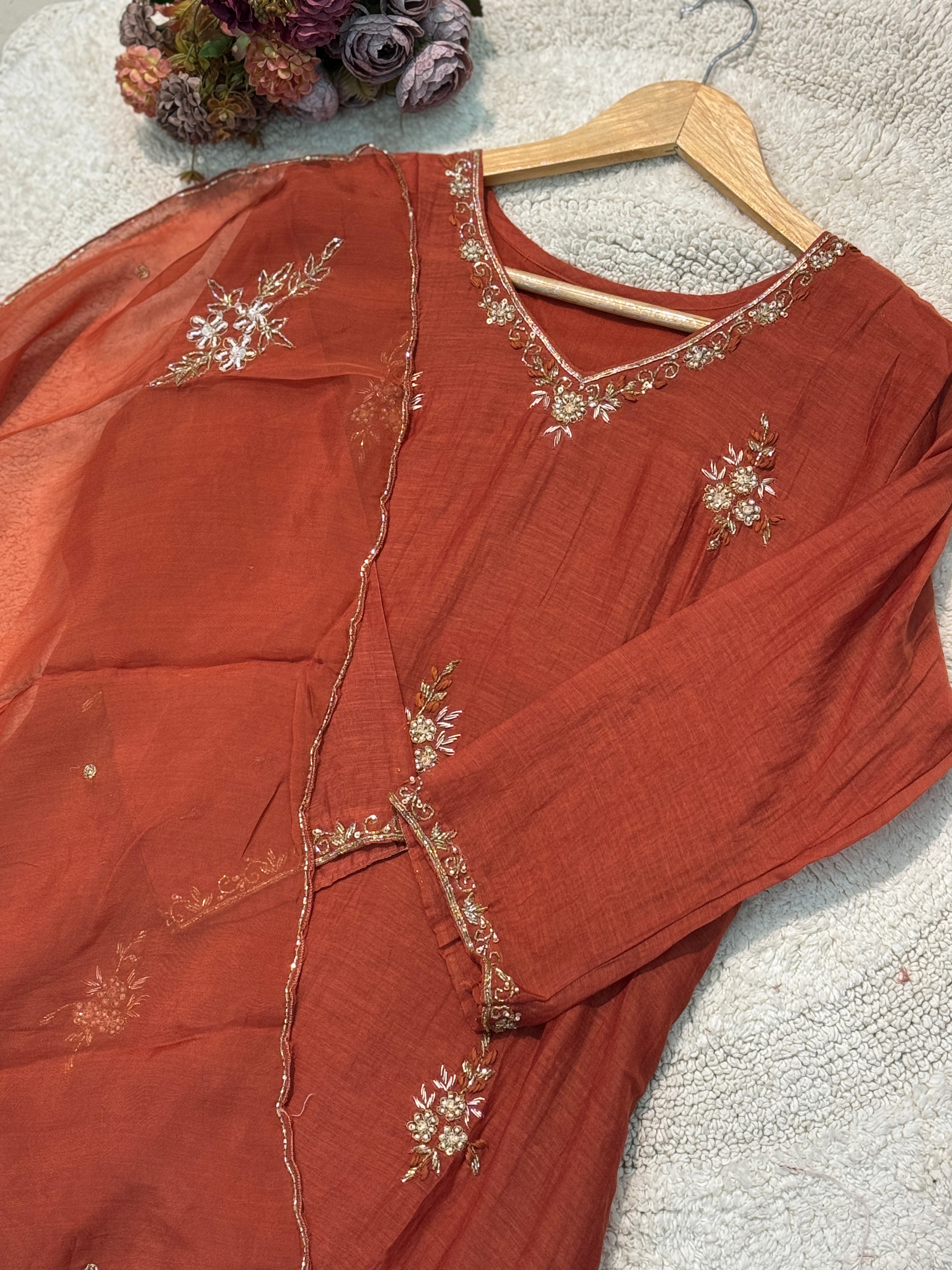 MZ2493-Designer mulchanderi suit