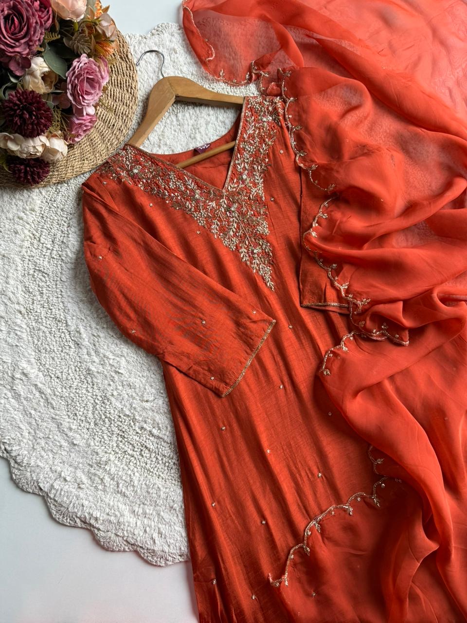 MZ290-Designer silk suit