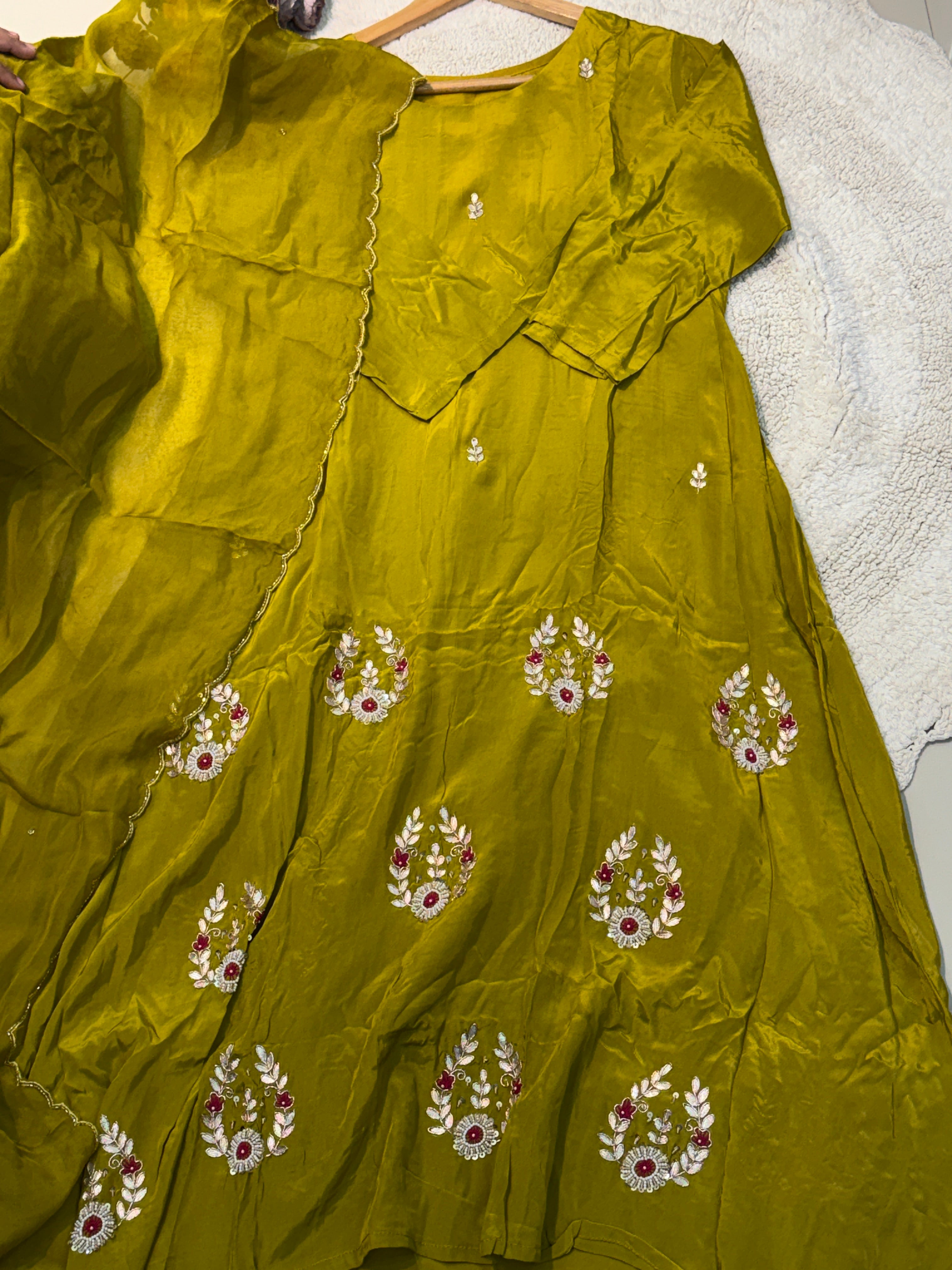 MZ269-Designer crape suit
