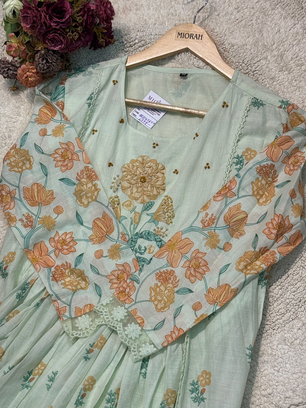 MZ2515-Designer mul cotton suit