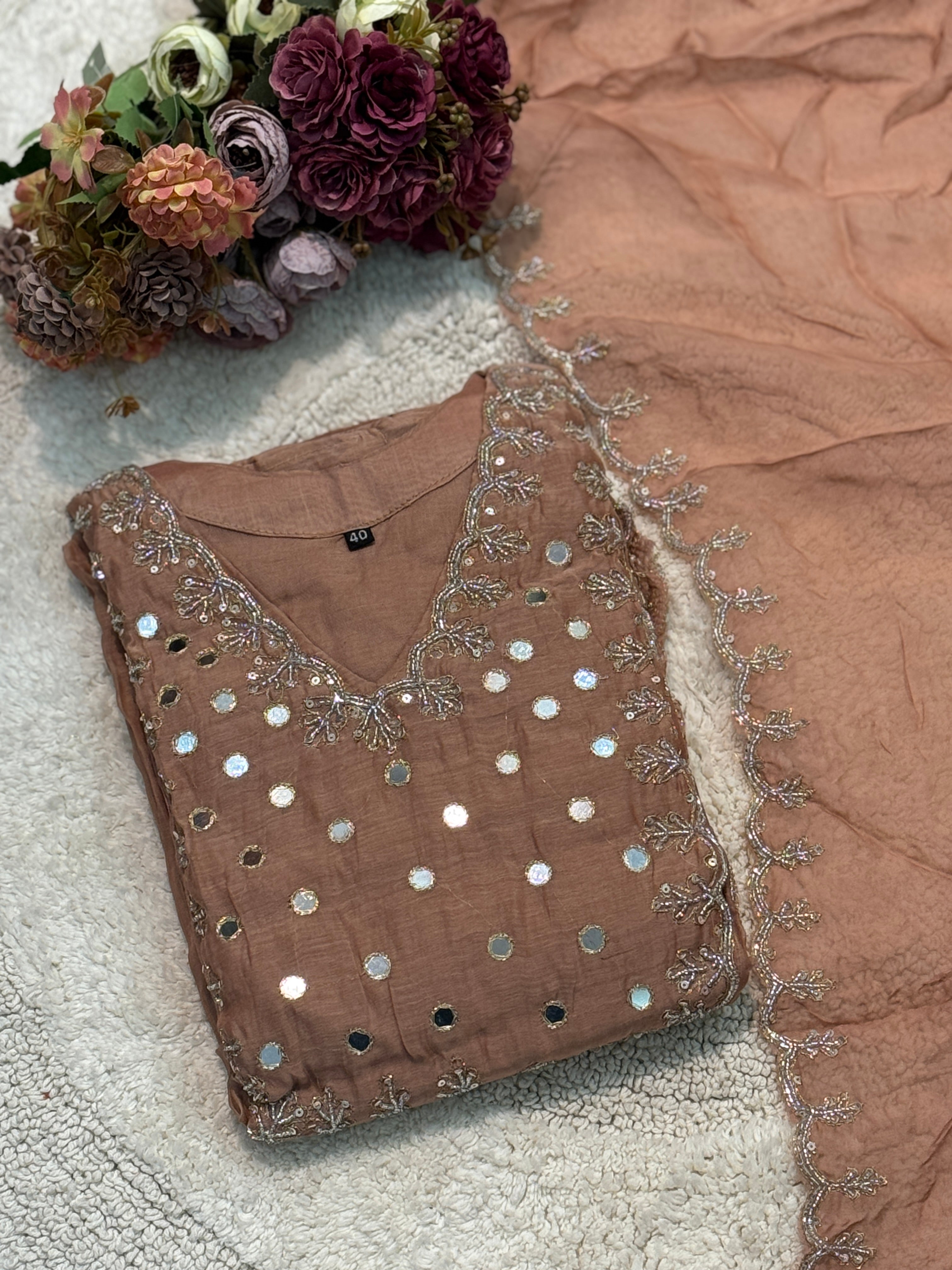 MZ2495-Designer Mul chanderi suit