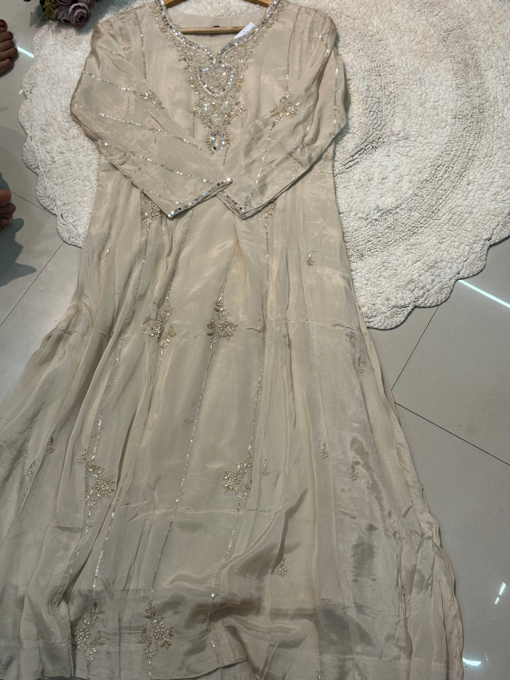 MZ2497-Designer chinnon suit