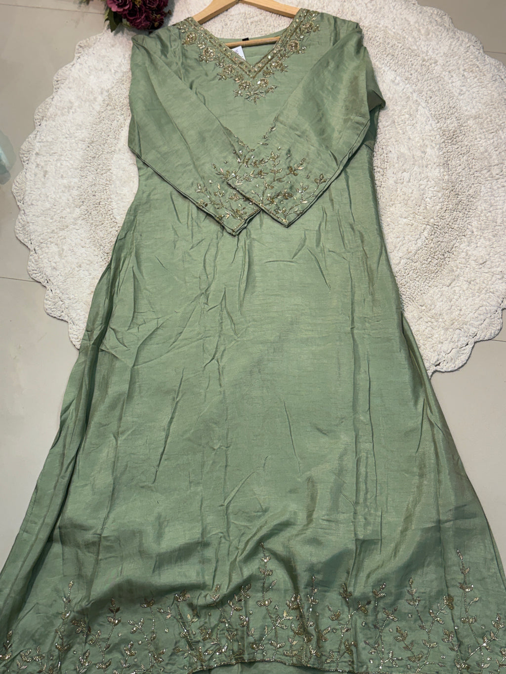 MZ271-Designer dols silk suit