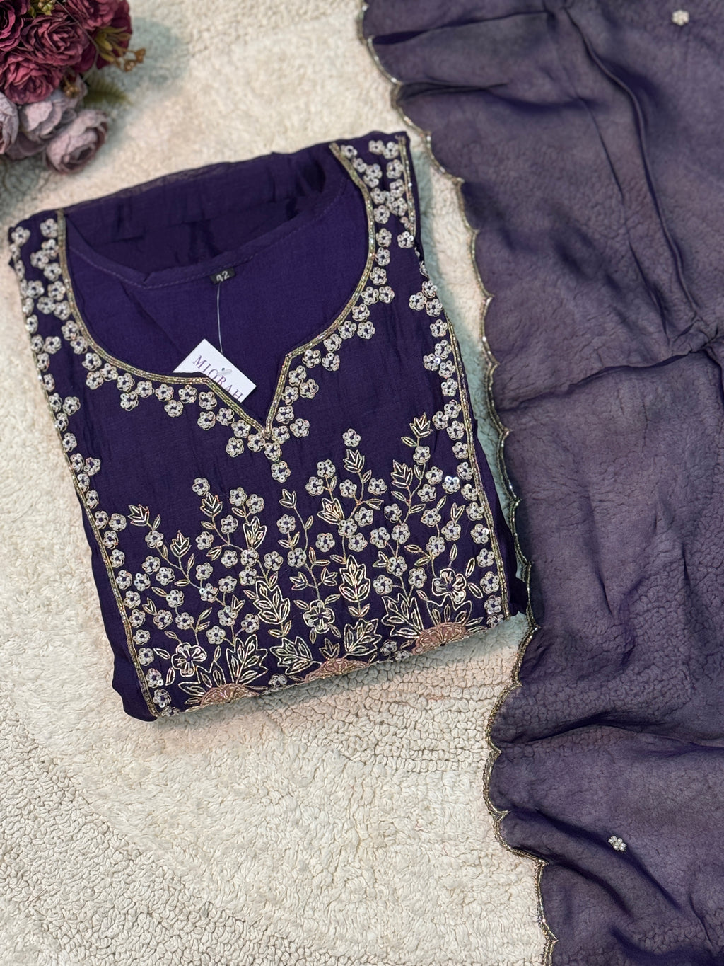 MZ270-Designer Banarasi mulchanderi suit