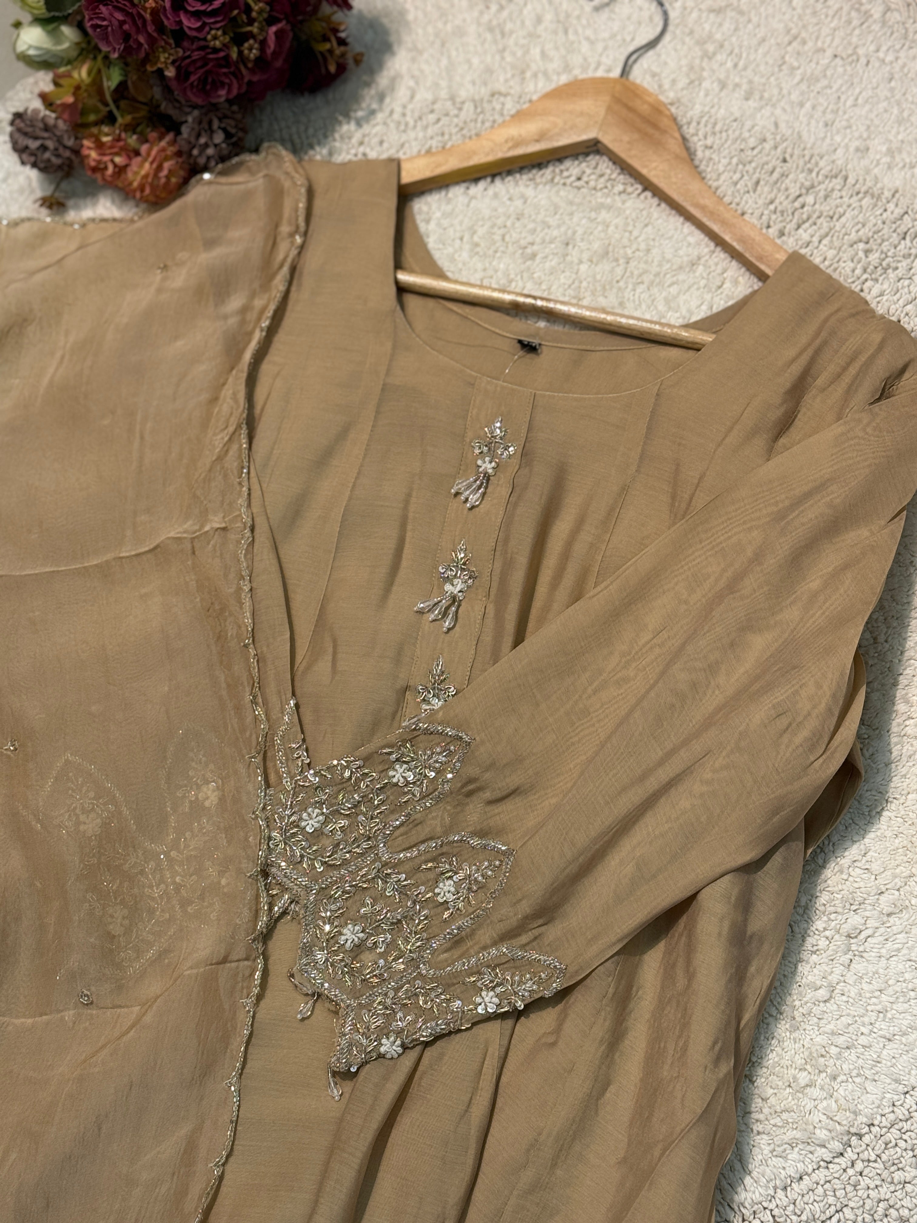 MZ2503- Designer Mul chanderi suit