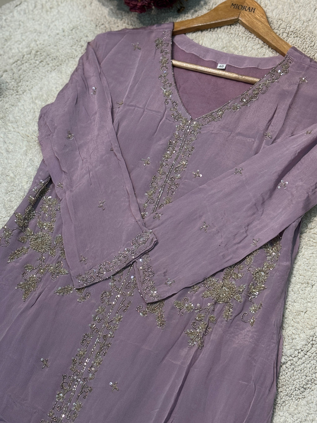 MZ2510-Designer chinnon suit