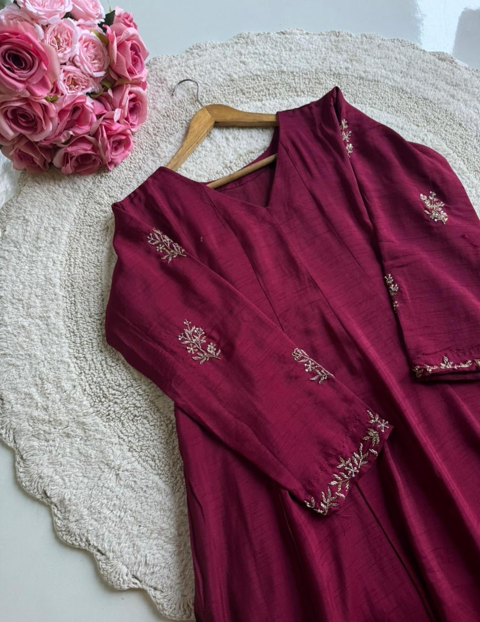 MZ2505-Designer Mul chanderi suit
