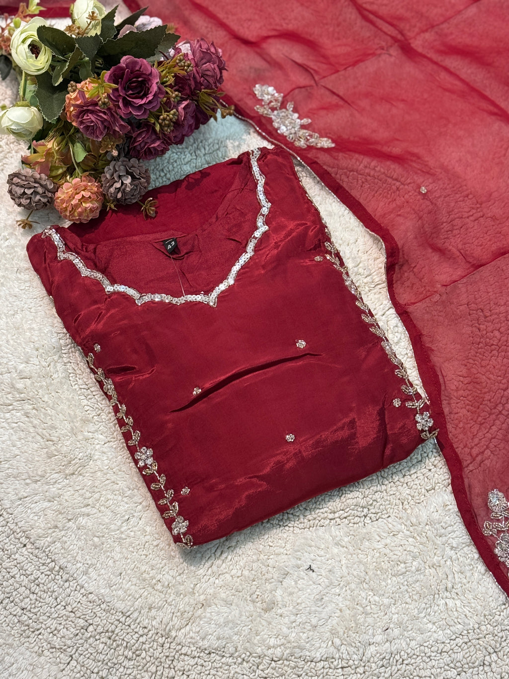 MZ2503-Designer crape suit
