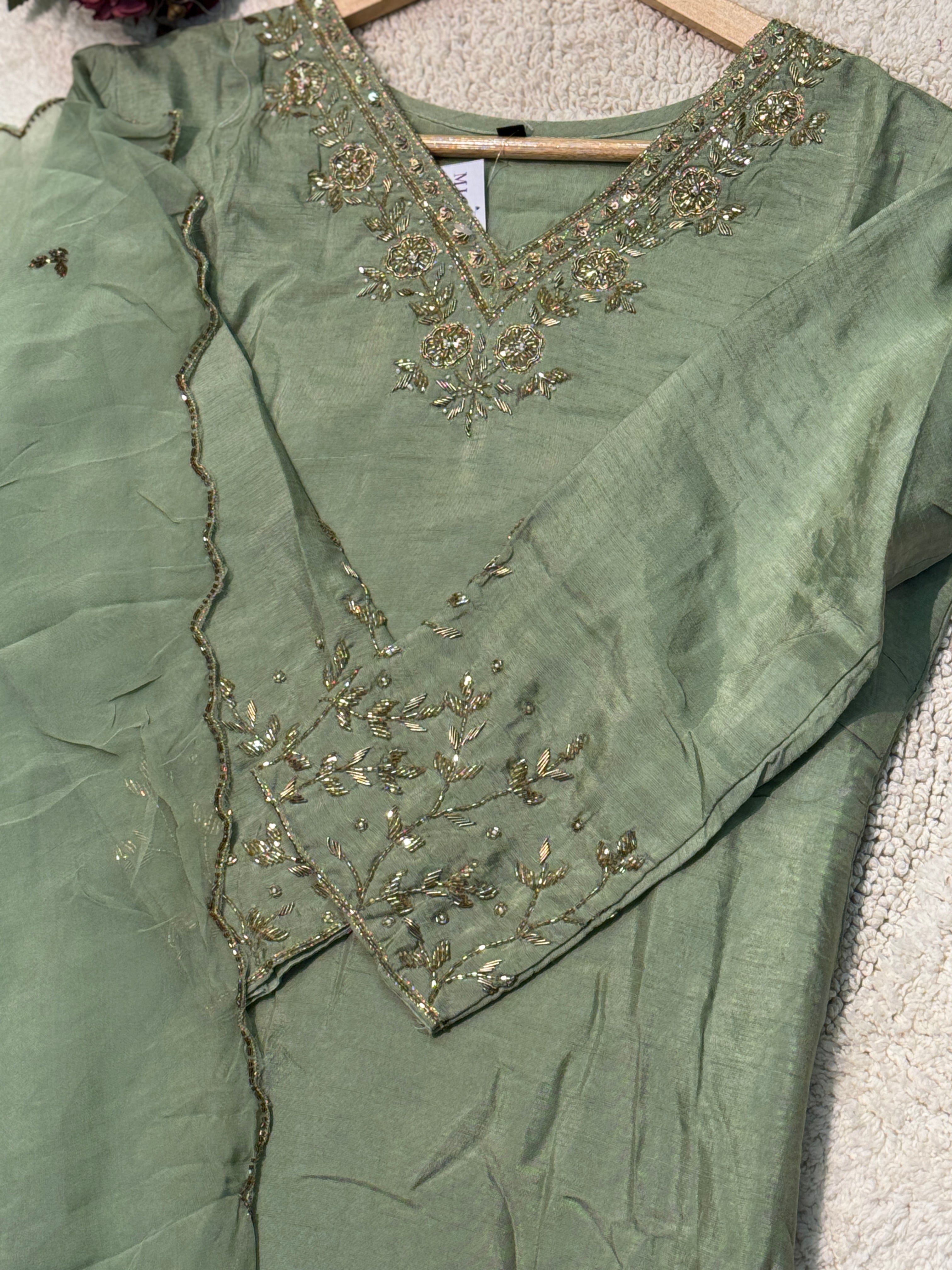 MZ271-Designer dols silk suit