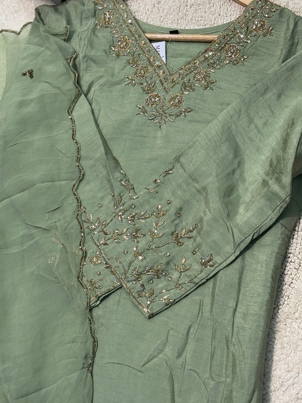 MZ271-Designer dols silk suit