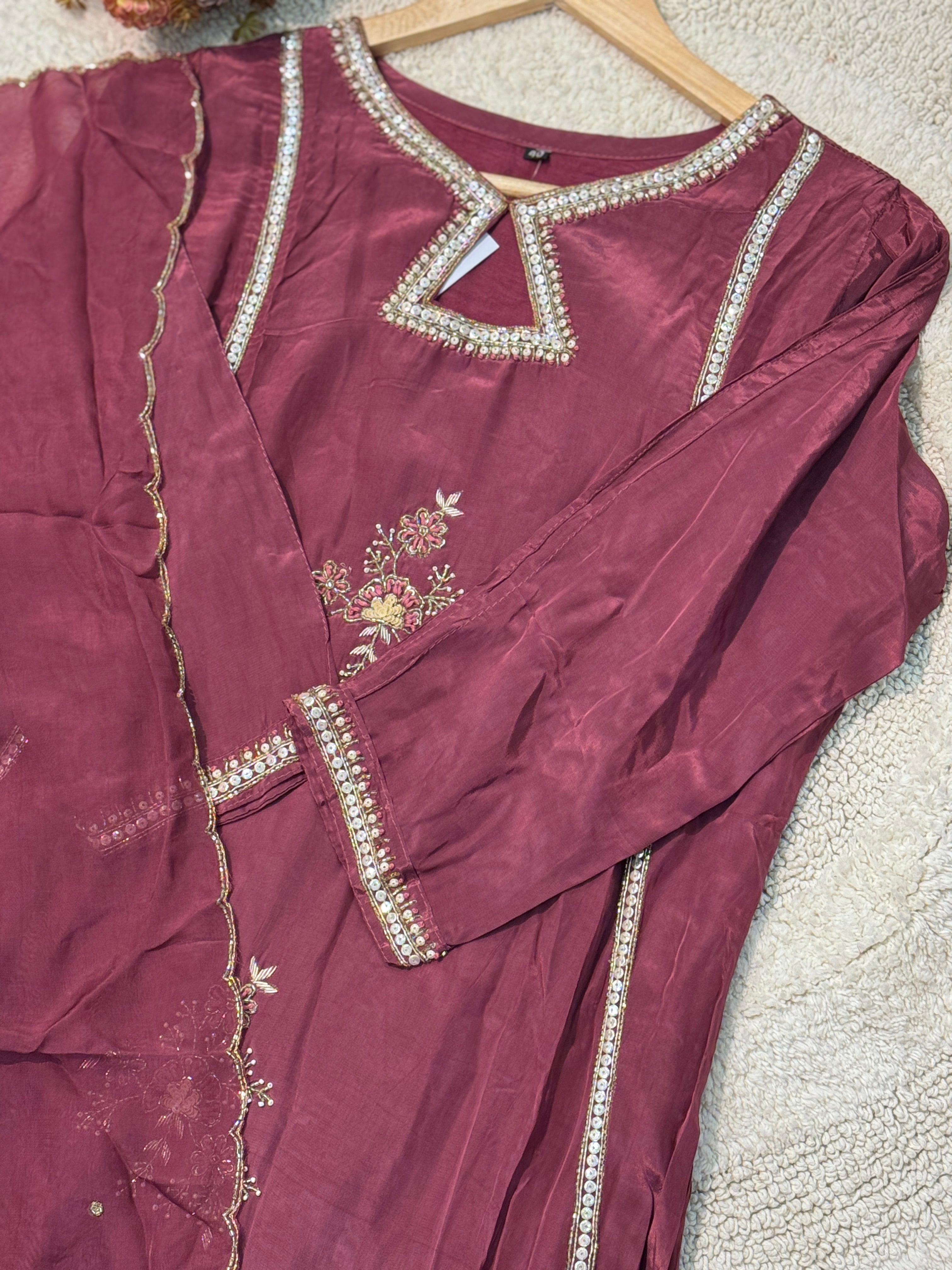 MZ268-Designer crepe suit
