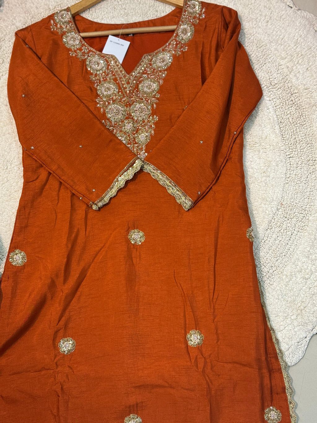 MZ266-Designer silk palazo suit