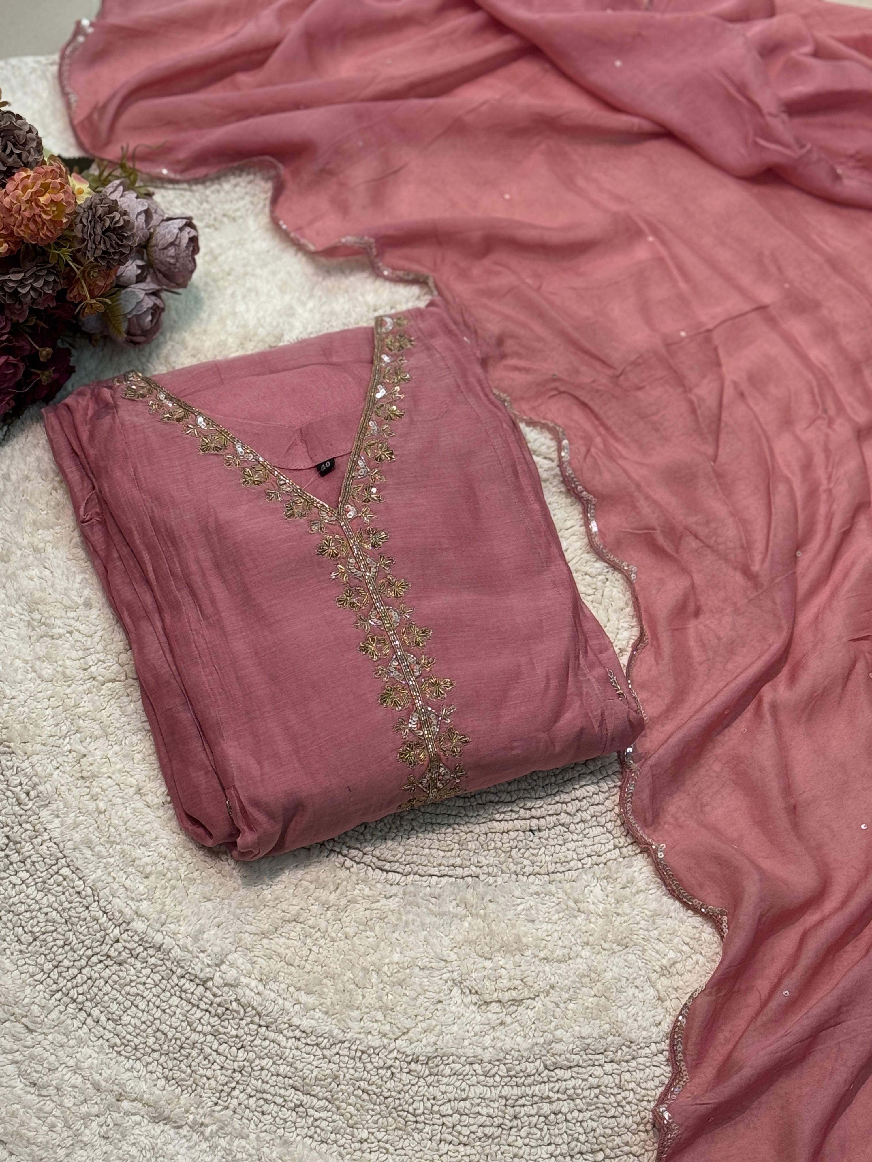 MZ249-Designer Mulchanderi suit