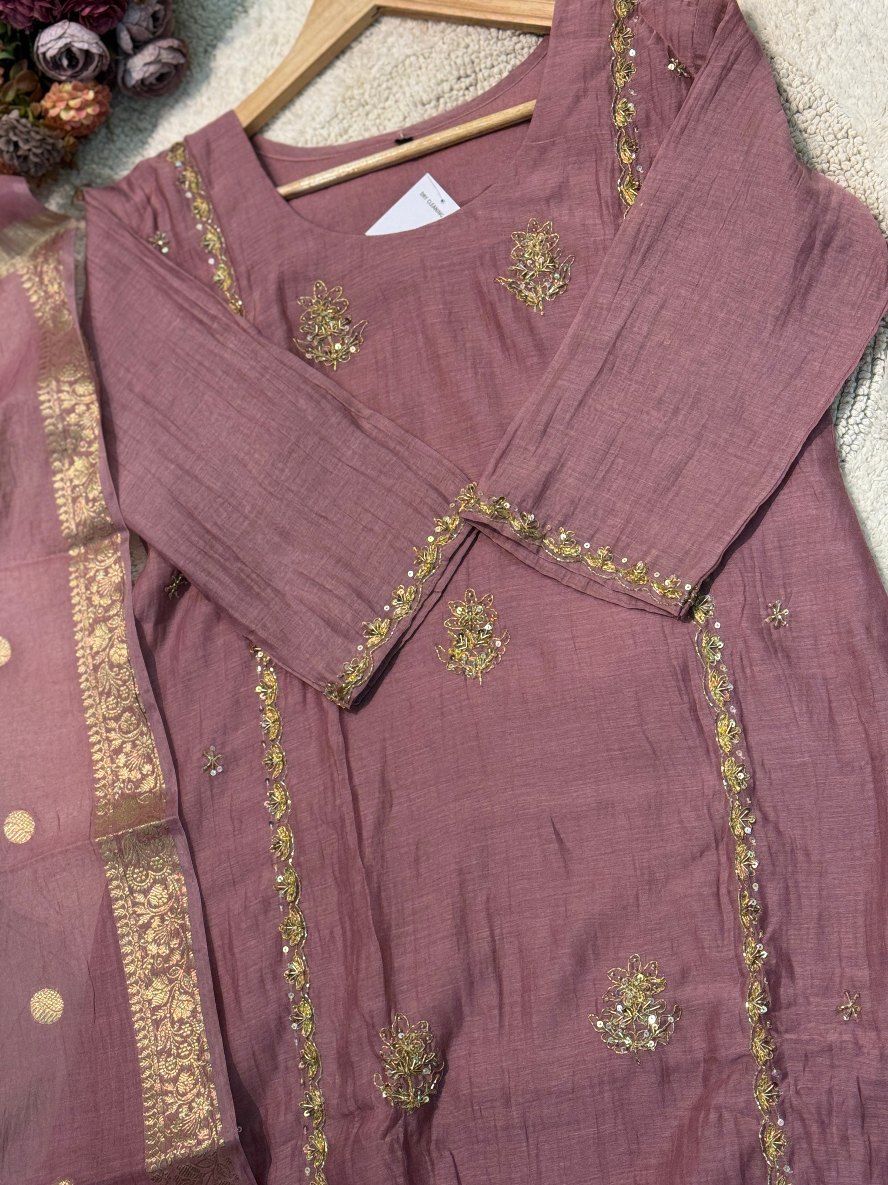MZ276-Designer Mulchanderi suit