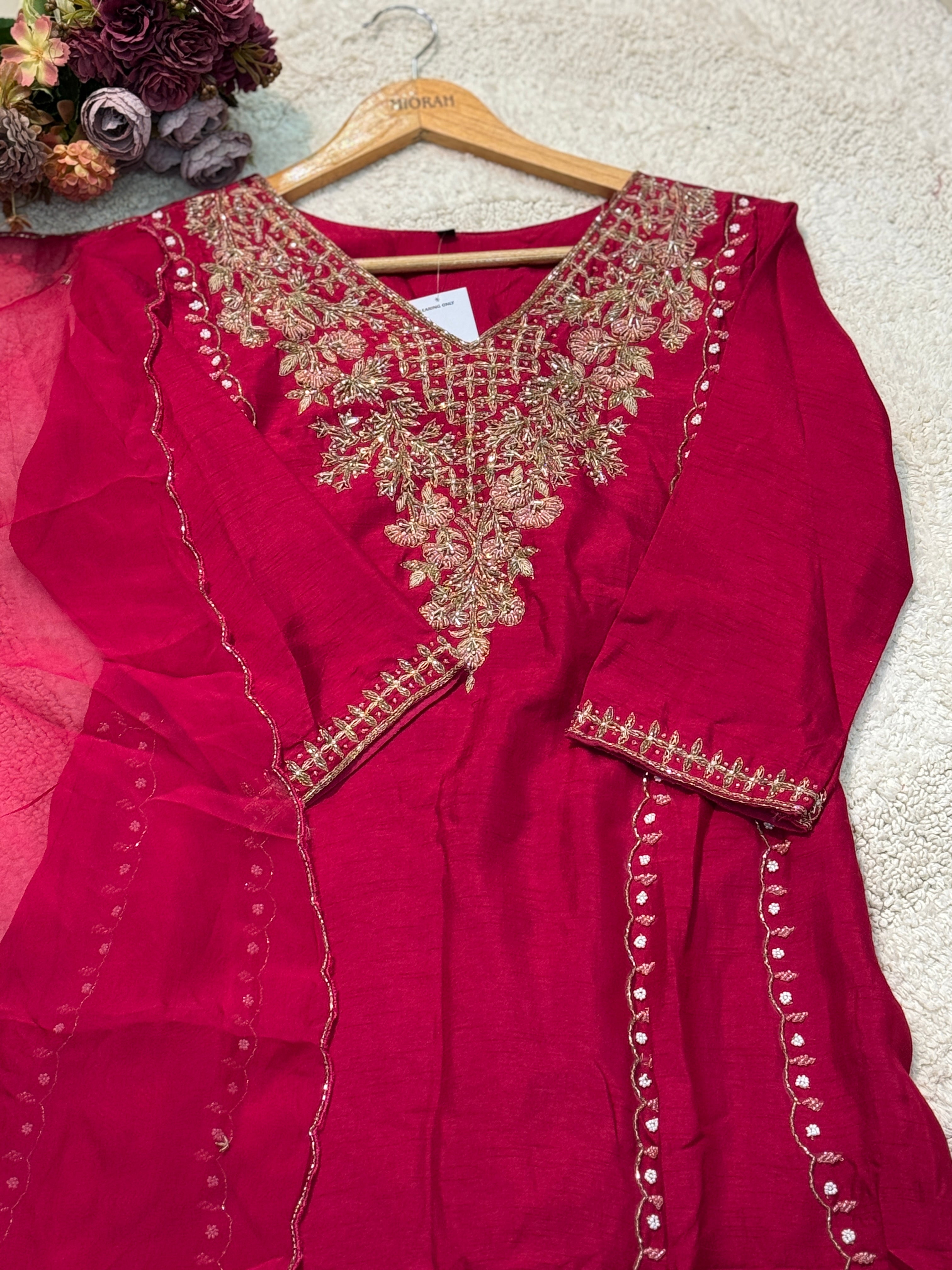MZ268-Designer silk suit