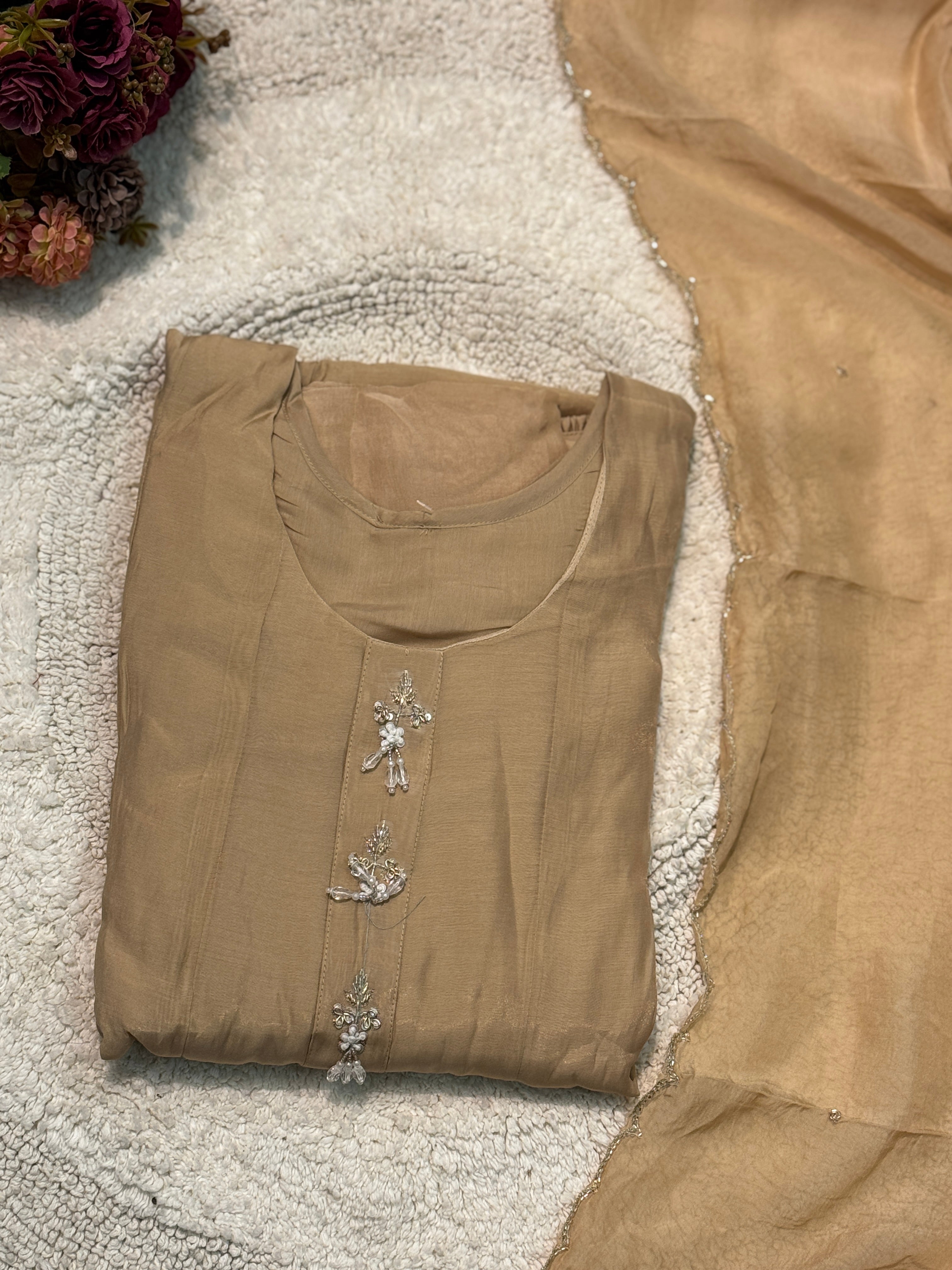 MZ2503- Designer Mul chanderi suit