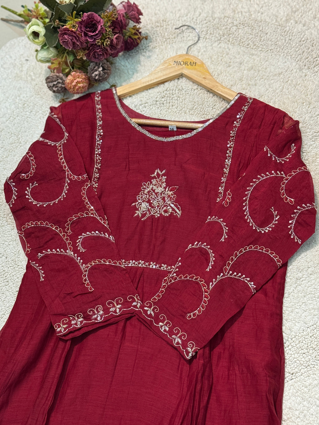 MZ2504-Designer Mul chanderi suit