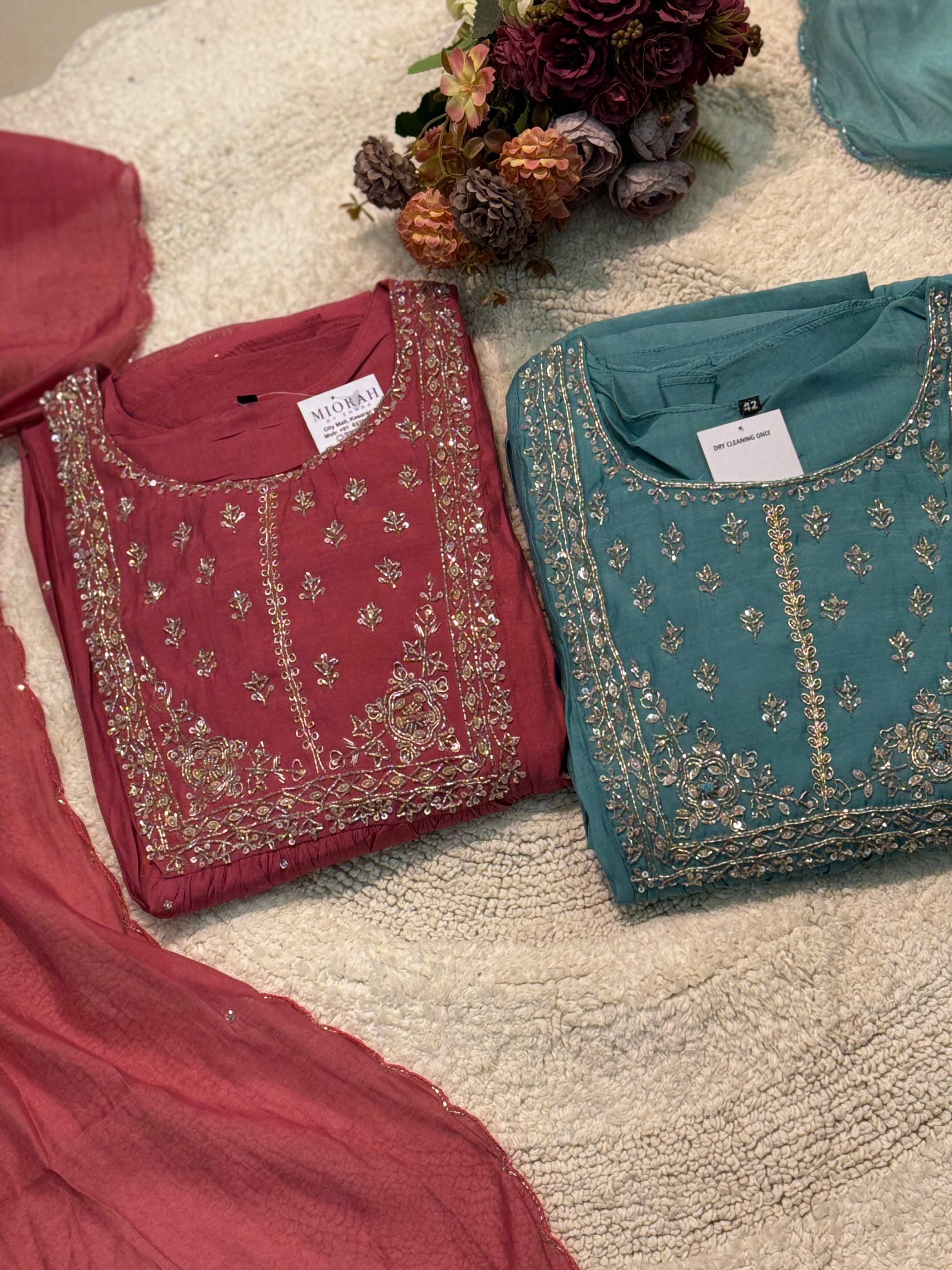 MZ287-Designer Mulchanderi suit