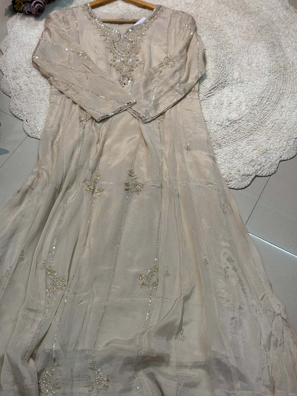 MZ2497-Designer chinnon suit