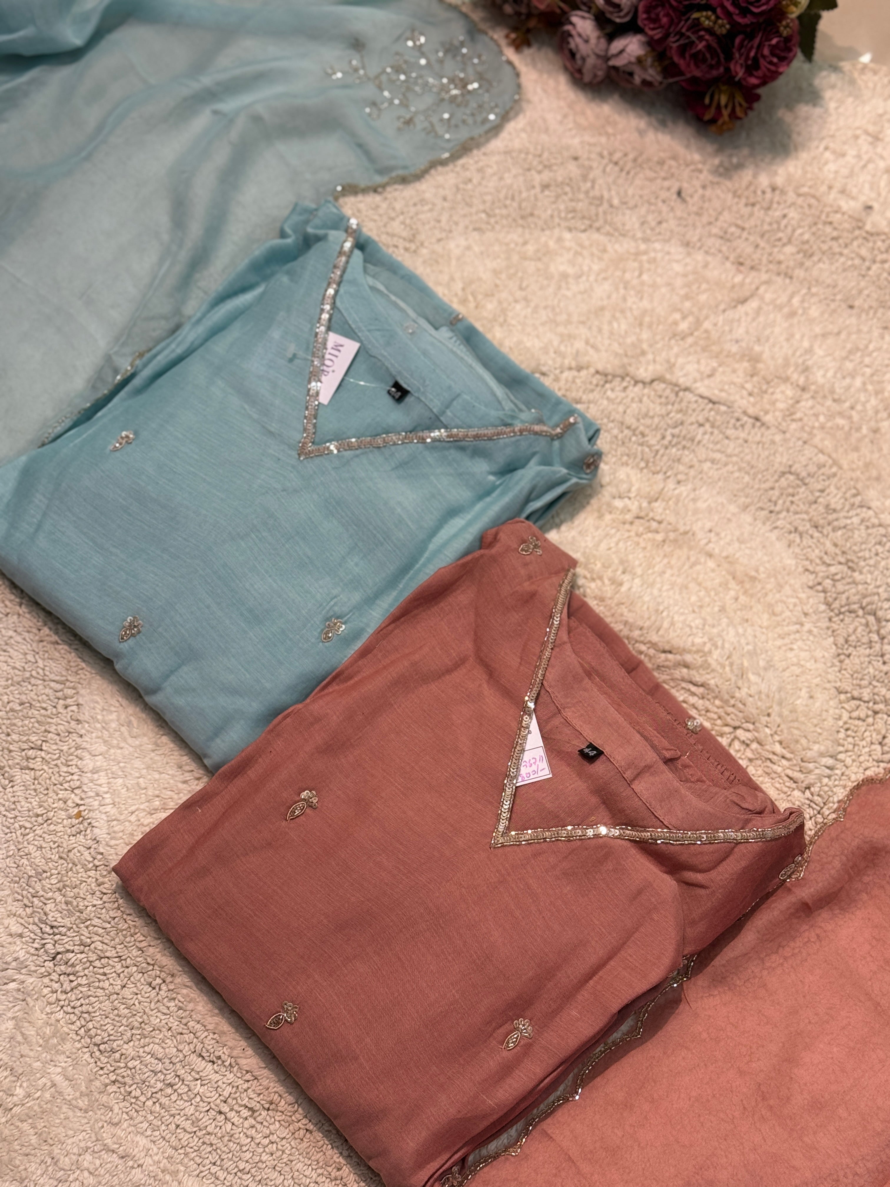 MZ2488-Designer Mulchanderi suit