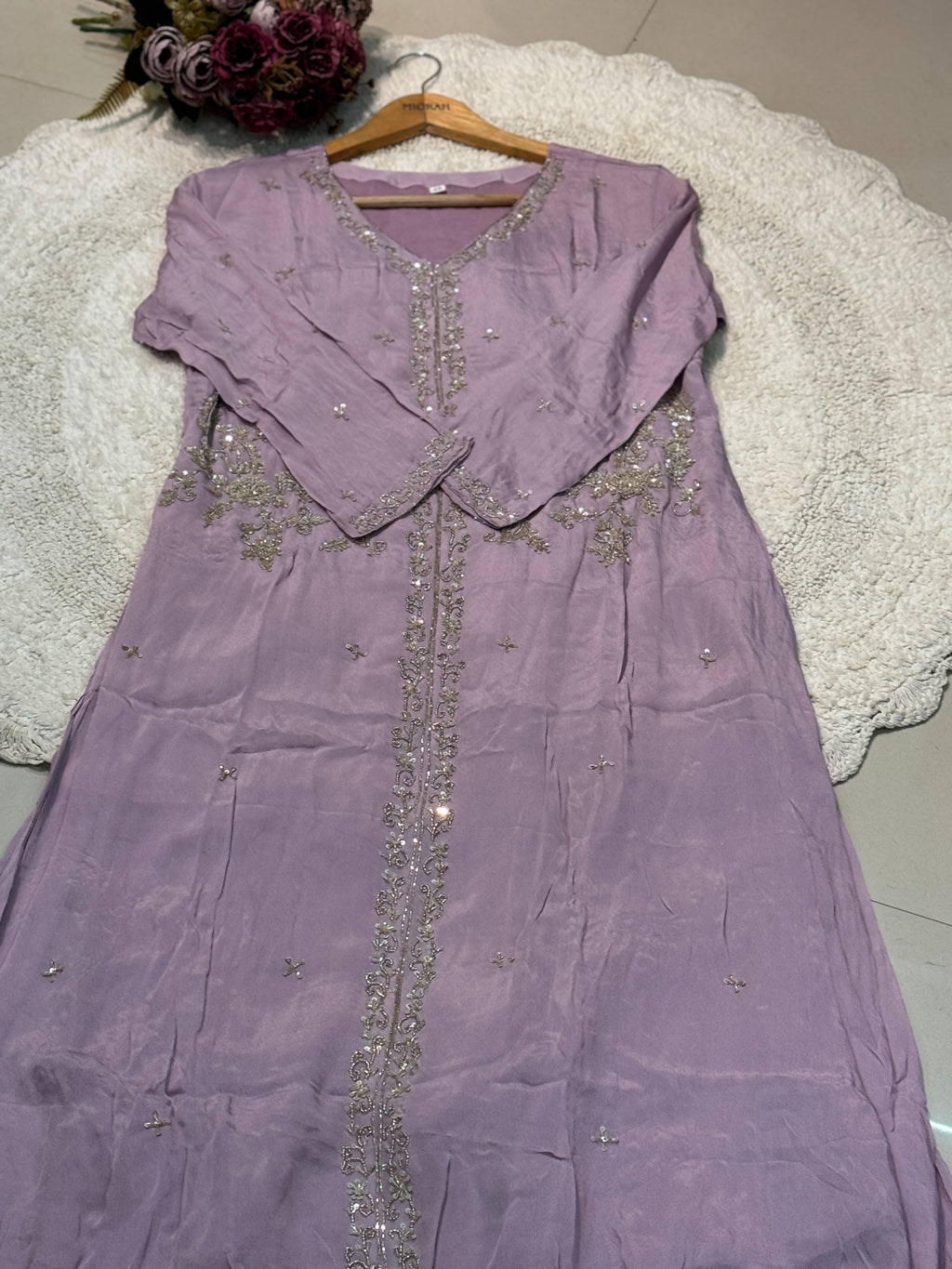 MZ2510-Designer chinnon suit