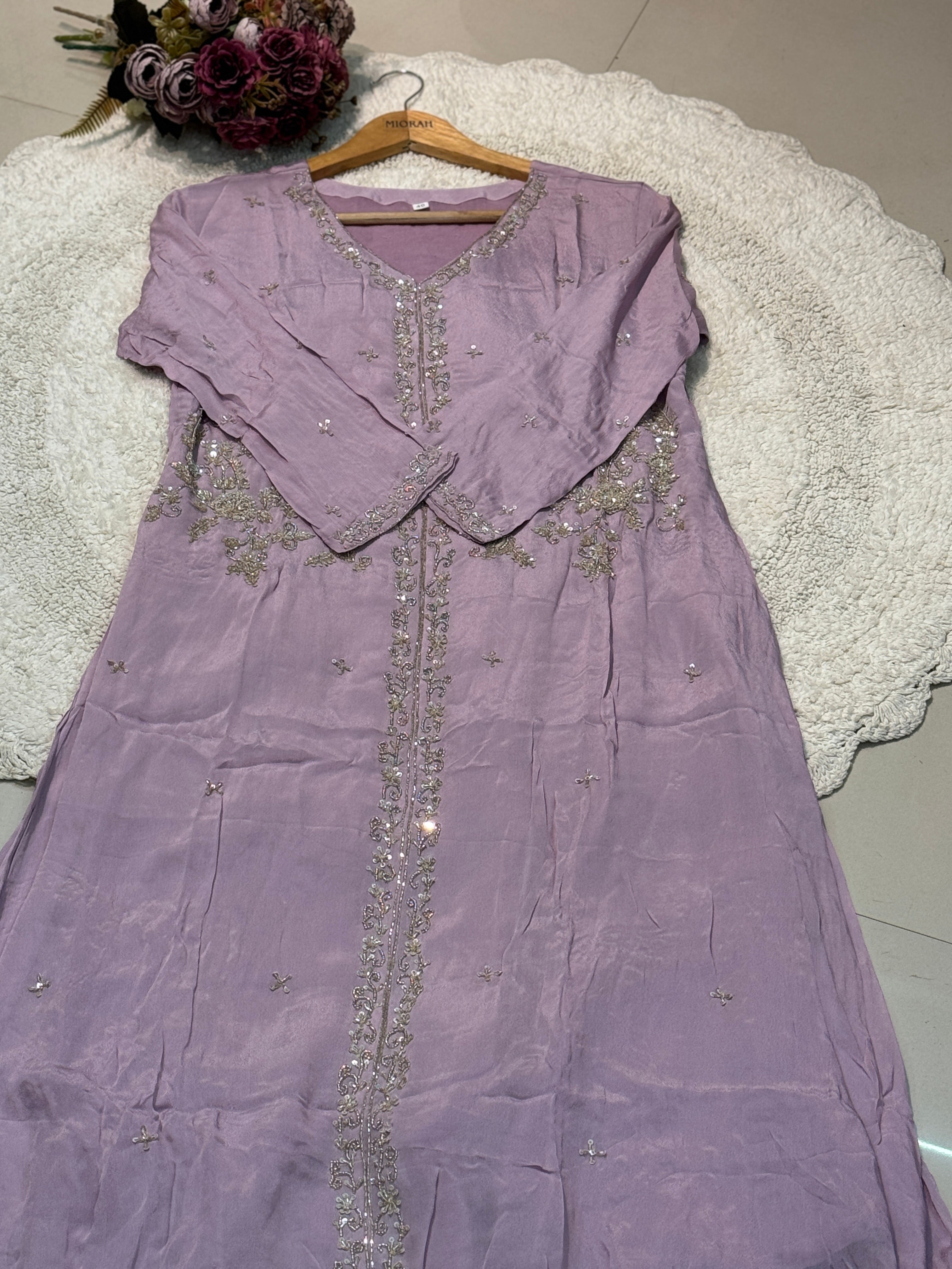 MZ2510-Designer chinnon suit