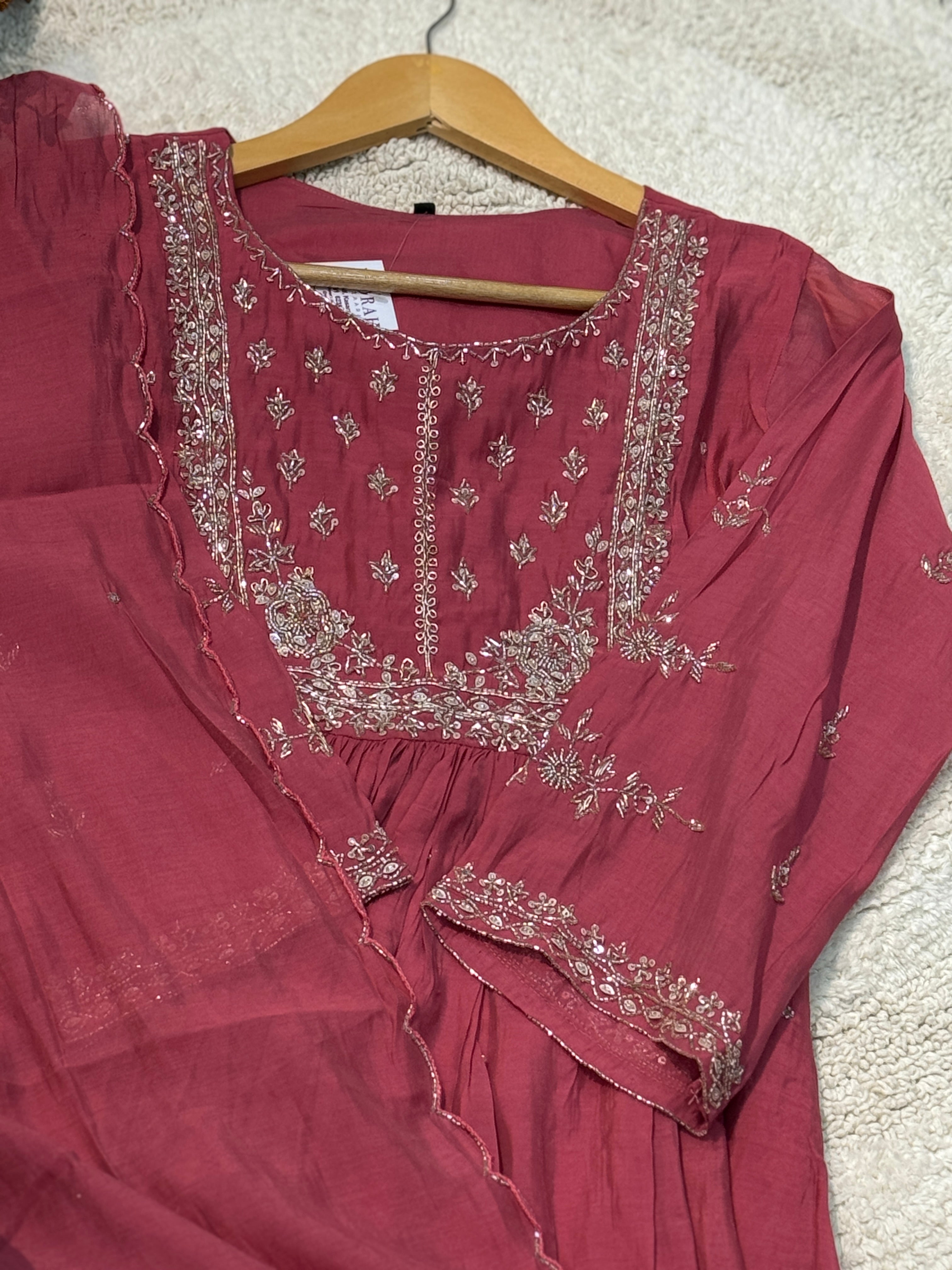 MZ287-Designer Mulchanderi suit