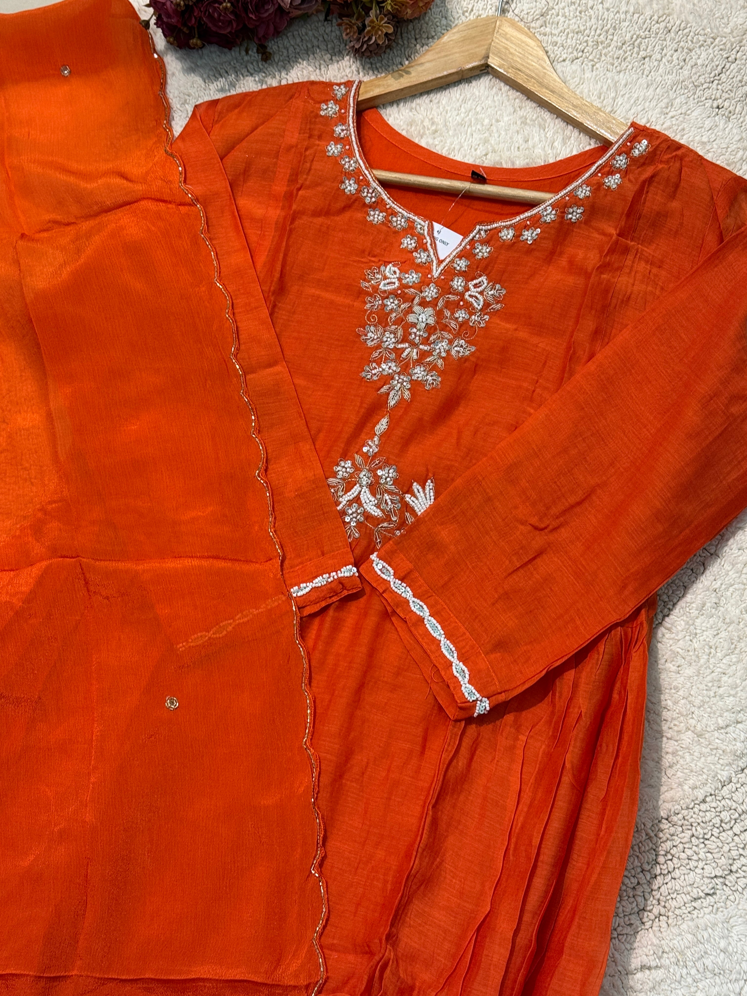MZ259- Designer Mulchanderi suit