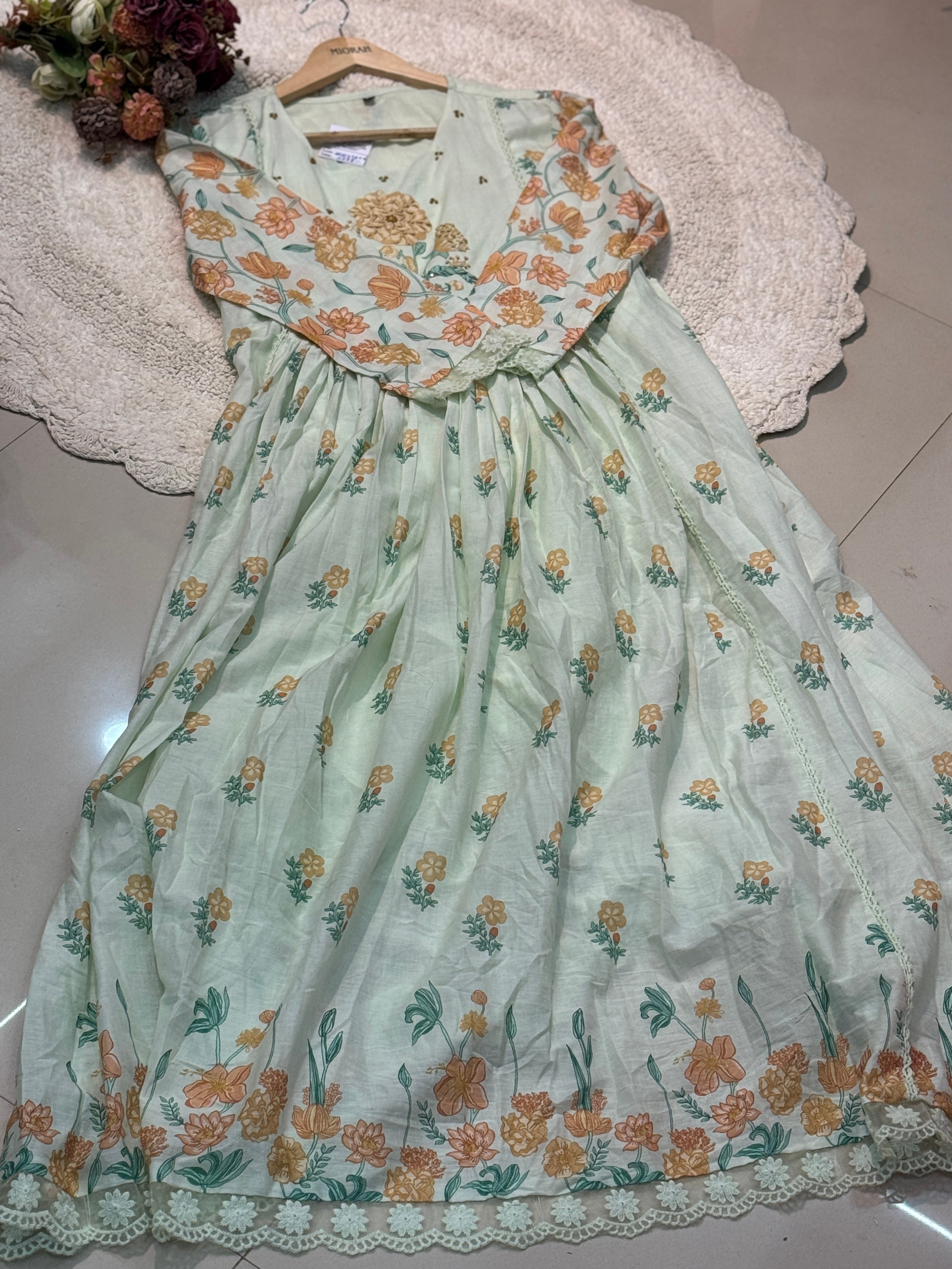 MZ2515-Designer mul cotton suit