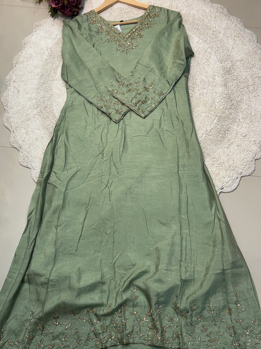 MZ271-Designer dols silk suit