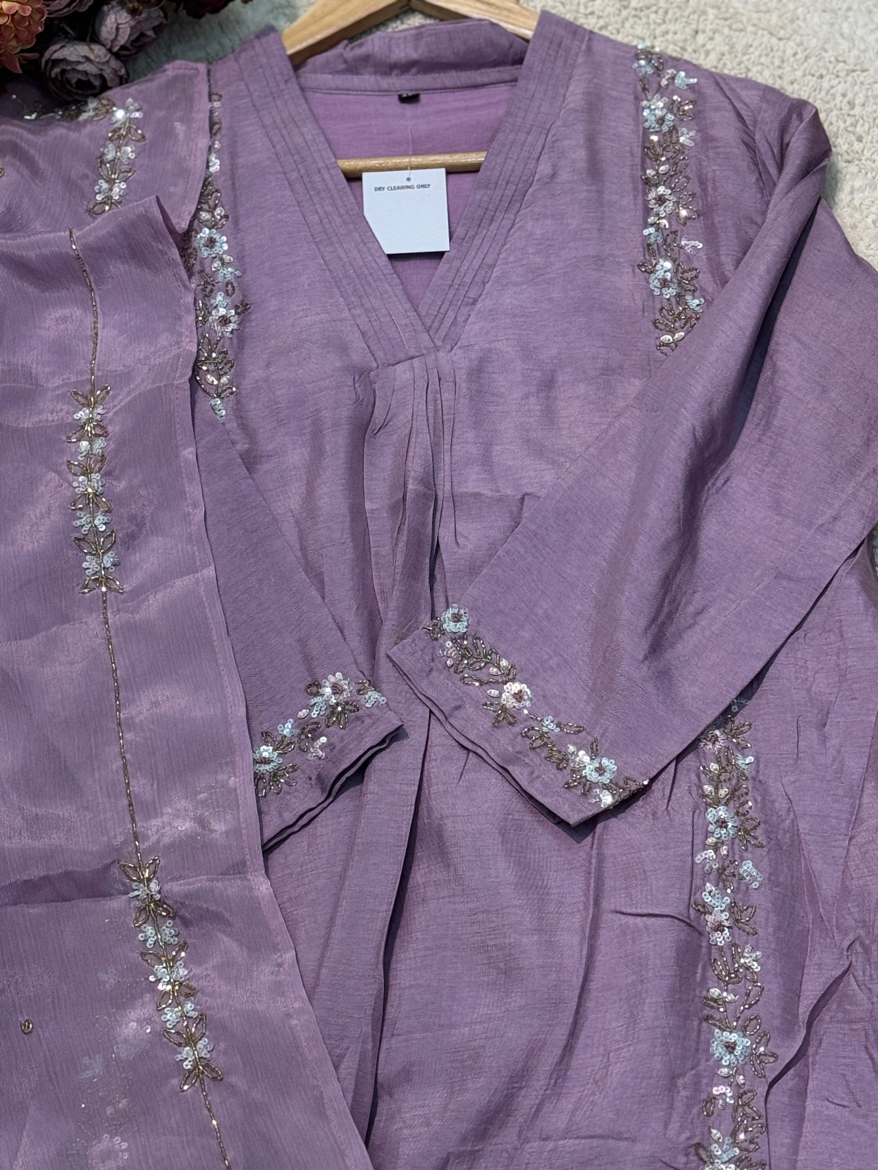 MZ2487-Designer silk anarkali suit