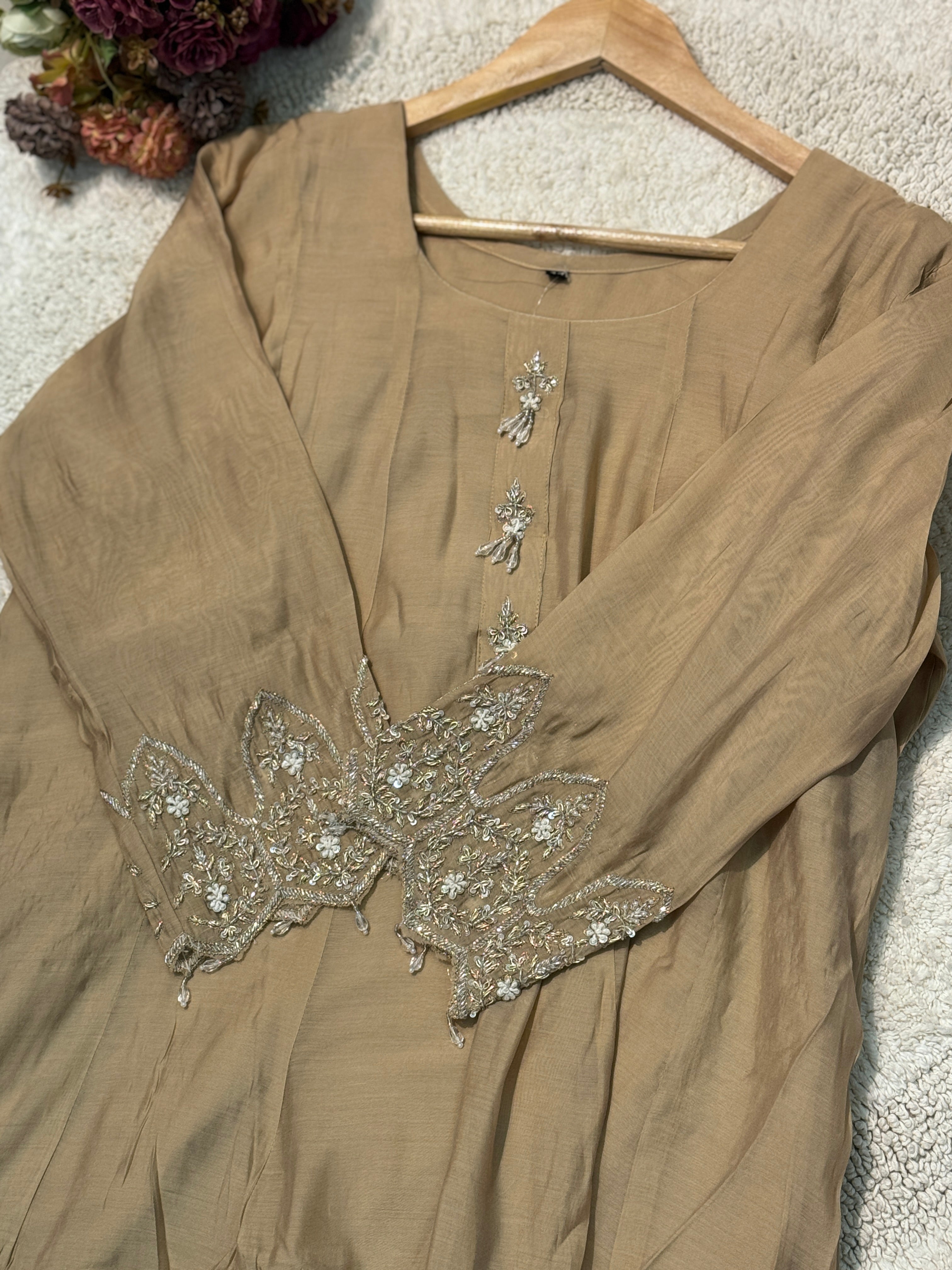 MZ2503- Designer Mul chanderi suit