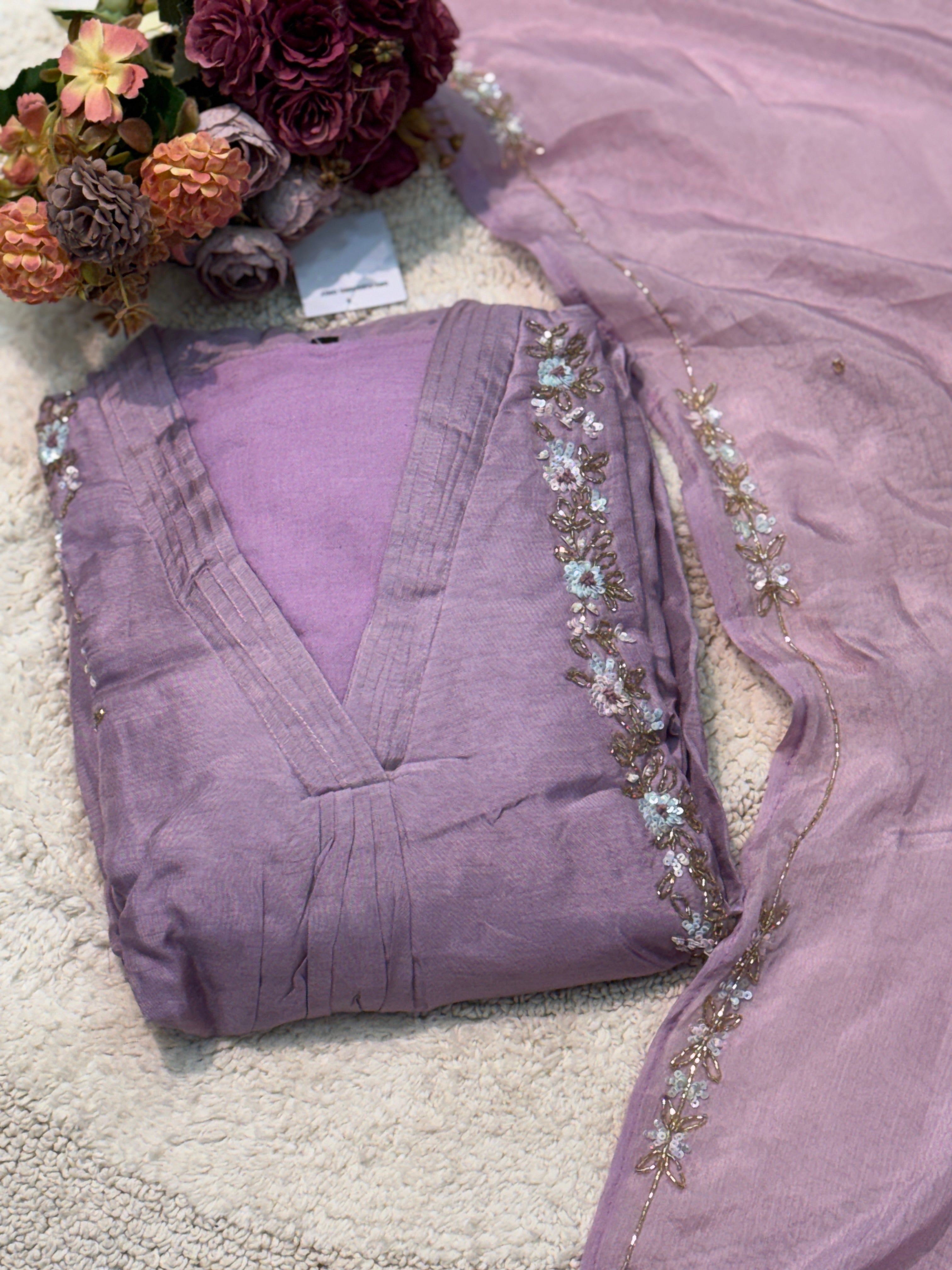 MZ2487-Designer silk anarkali suit