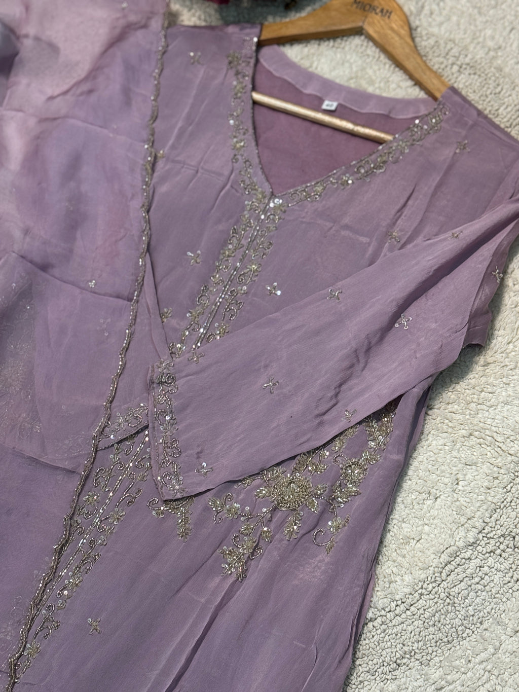 MZ2510-Designer chinnon suit