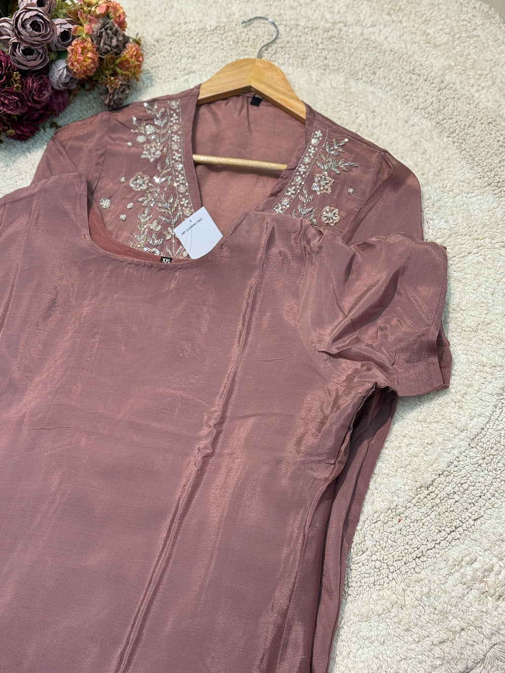 MZ273-Designer chinnon suit
