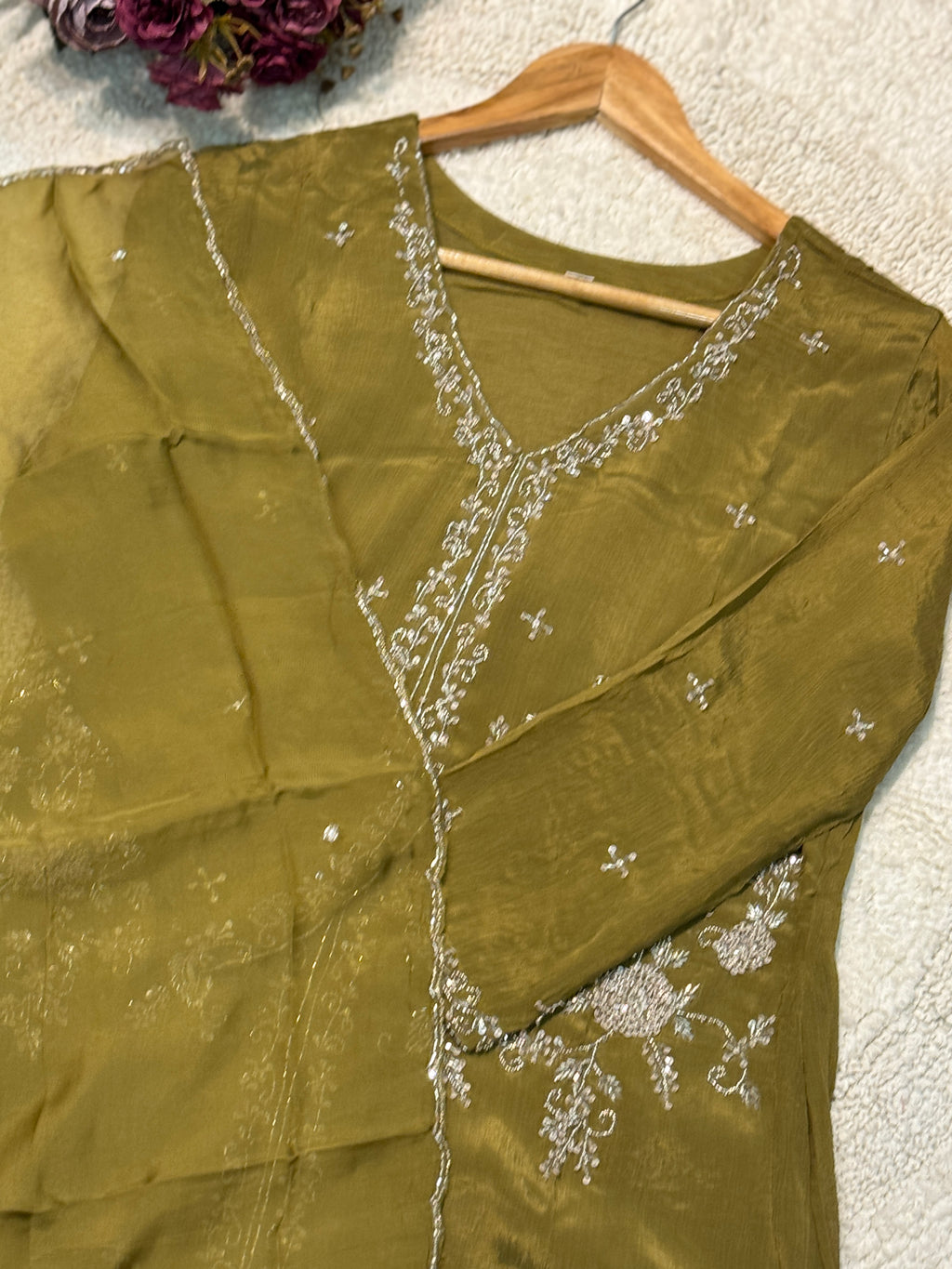 MZ2510-Designer chinnon suit