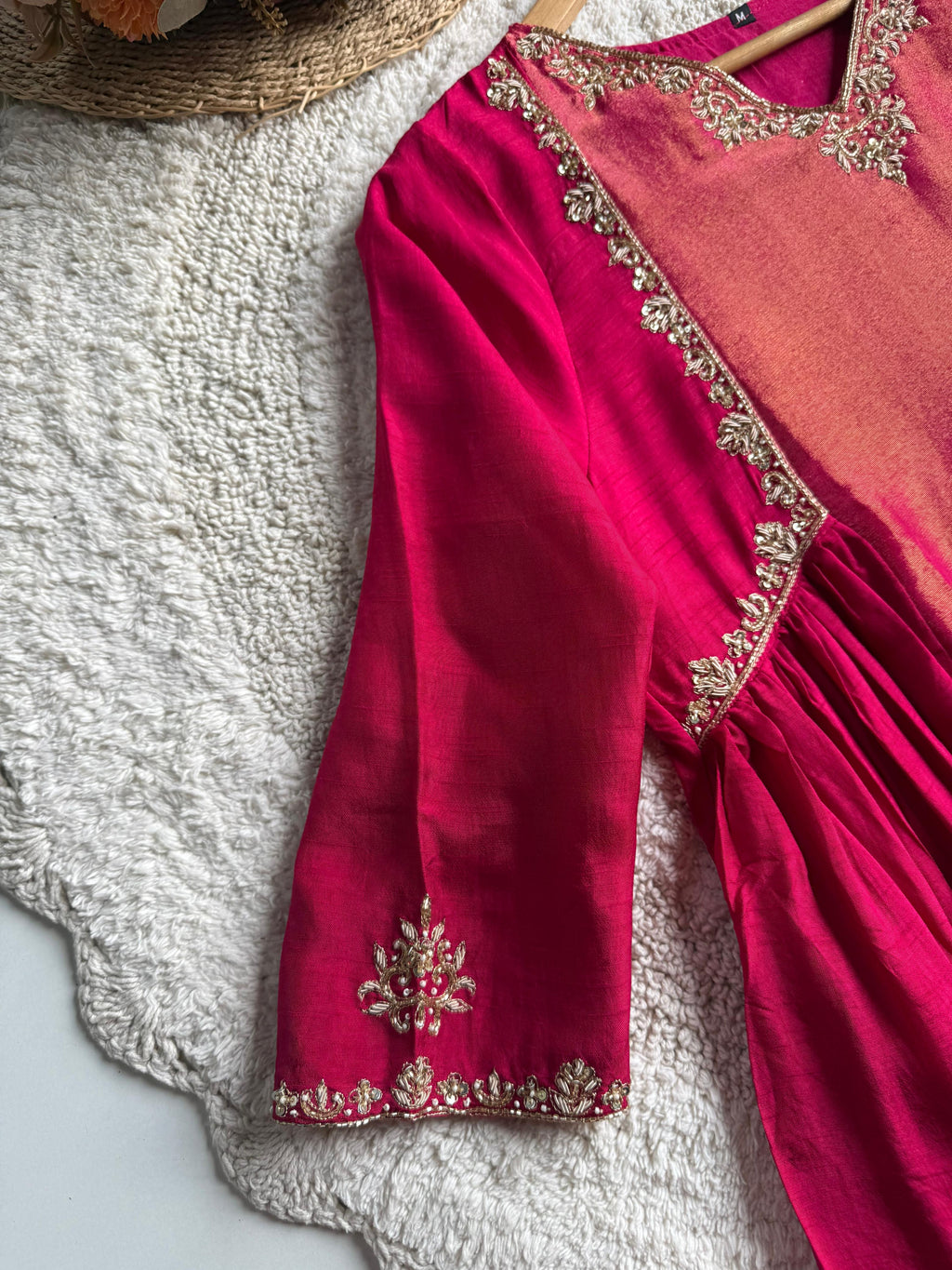 MZ2489- Designer Mulchanderi and tissue mix suit