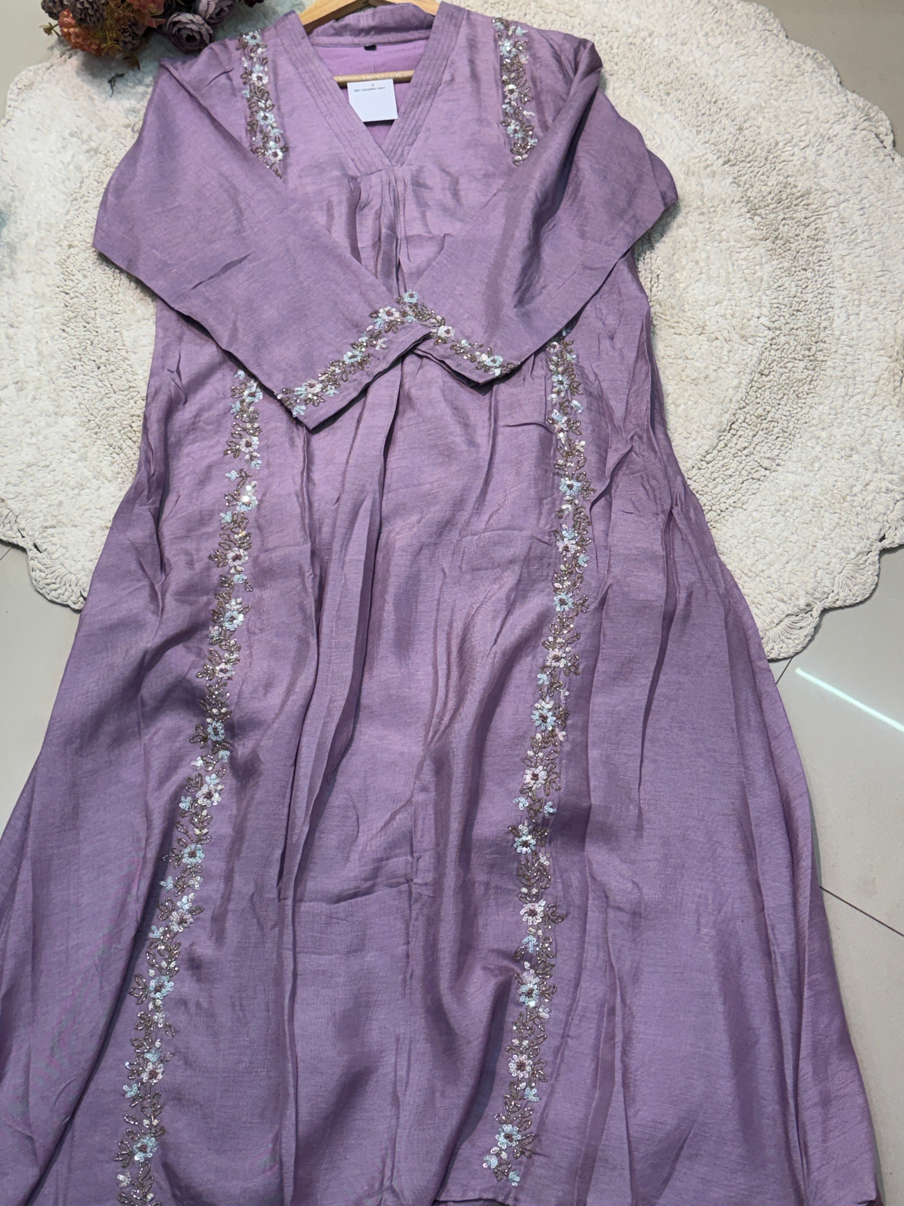 MZ2487-Designer silk anarkali suit