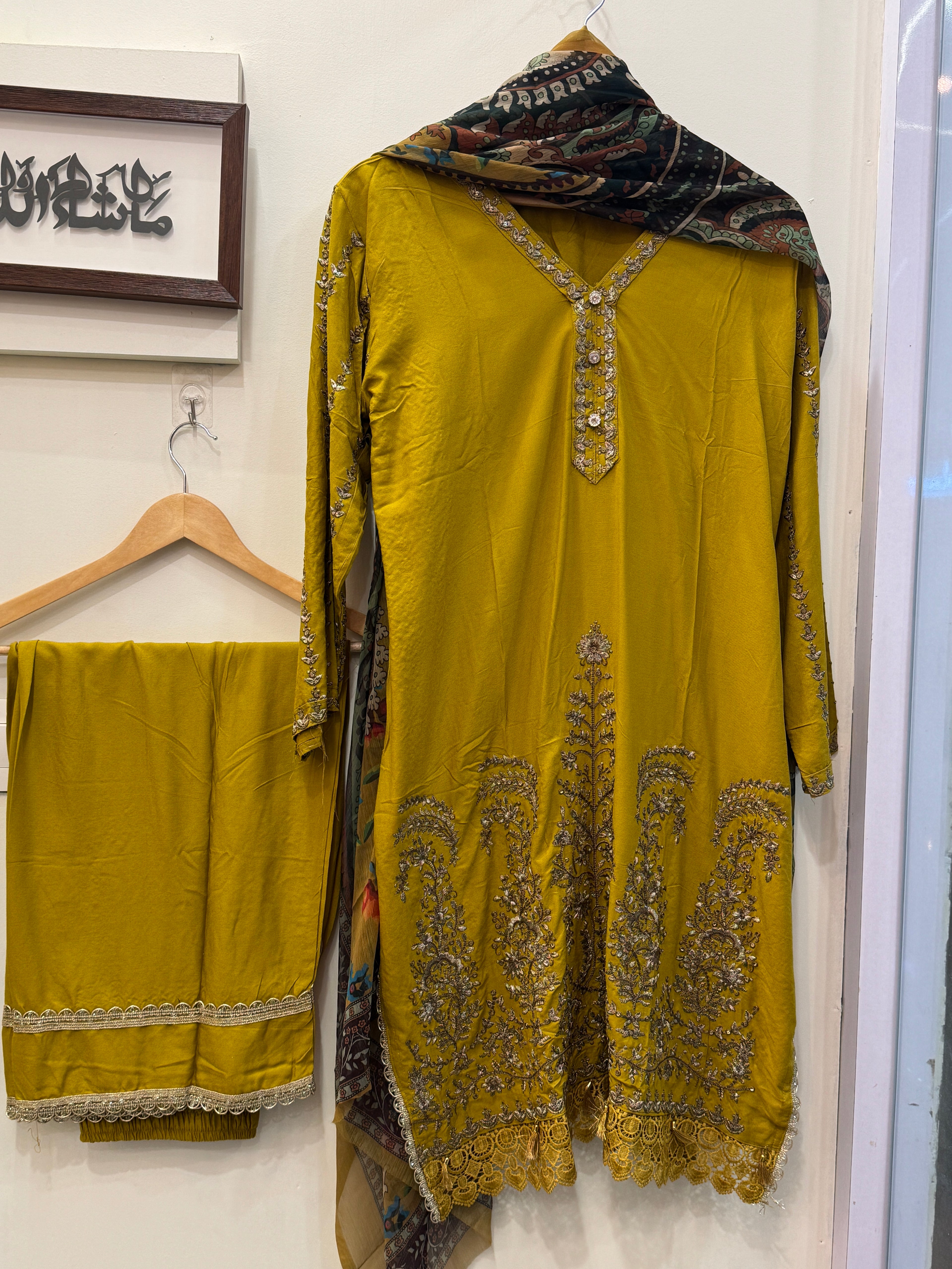 MZ260-Pakistan designer farshi suit