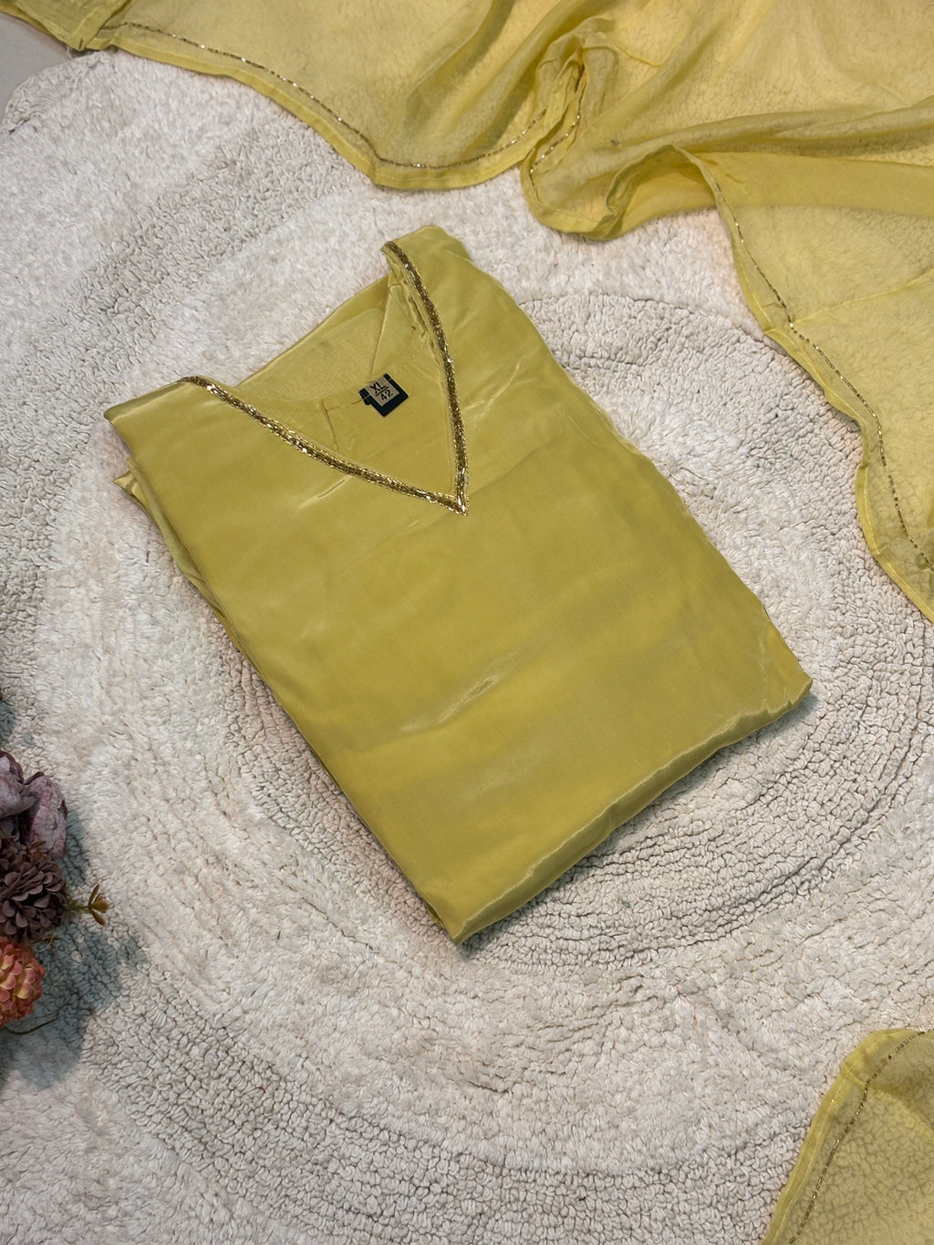MZ2530-crape silk suit