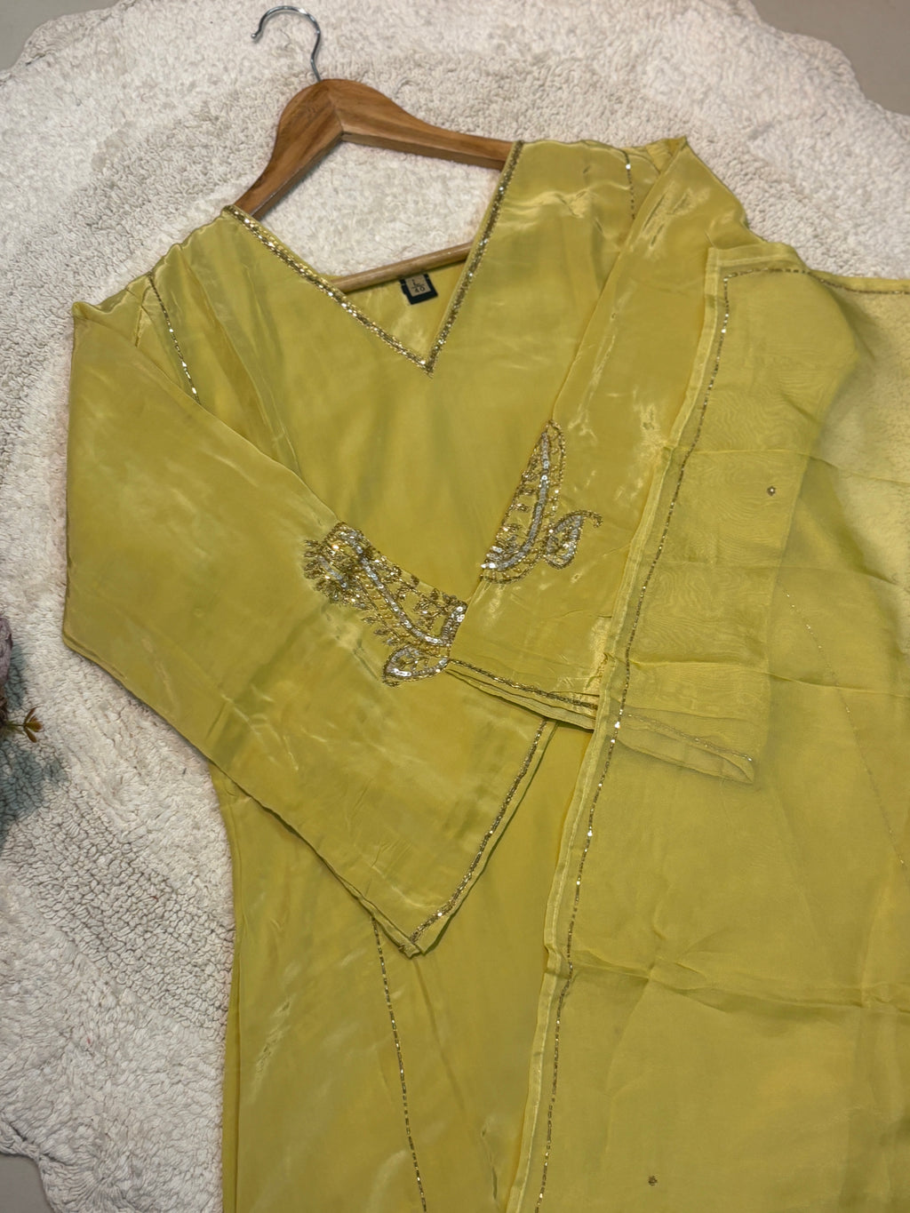 MZ2530-crape silk suit