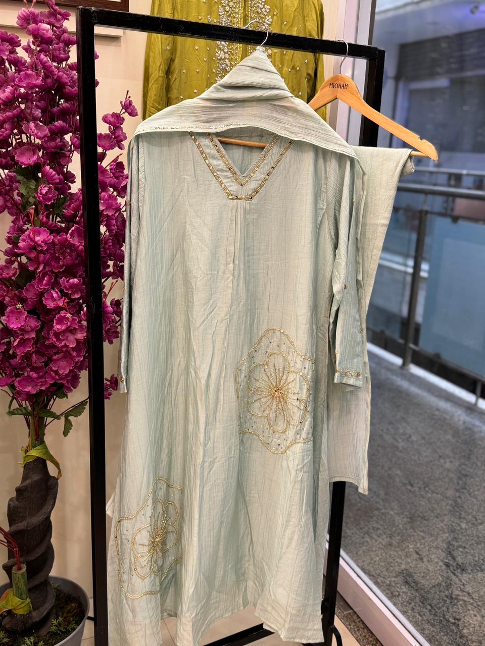 Beautiful Mulchanderi A line sets