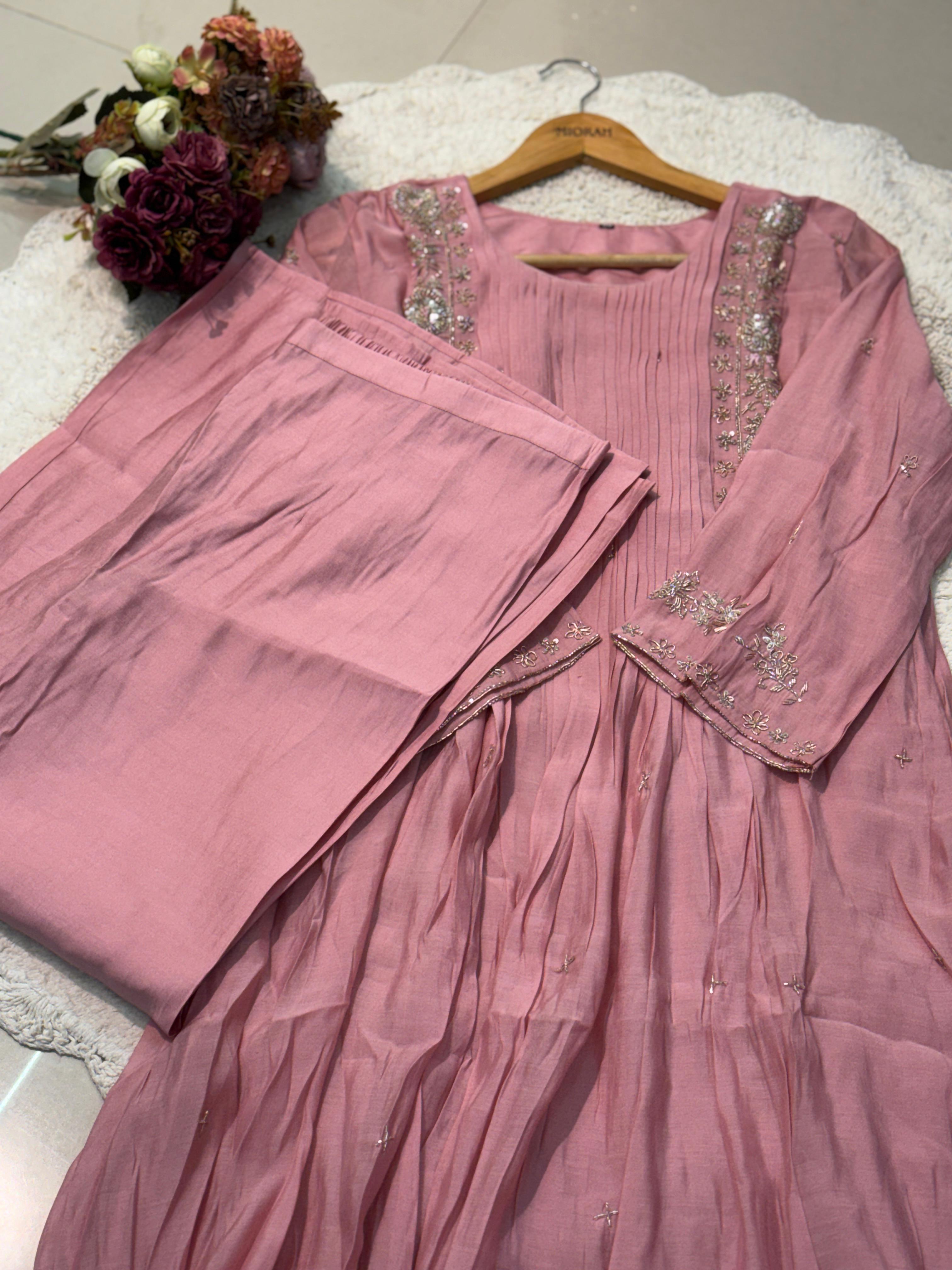 MZ246-Mulchanderi handwork suits
